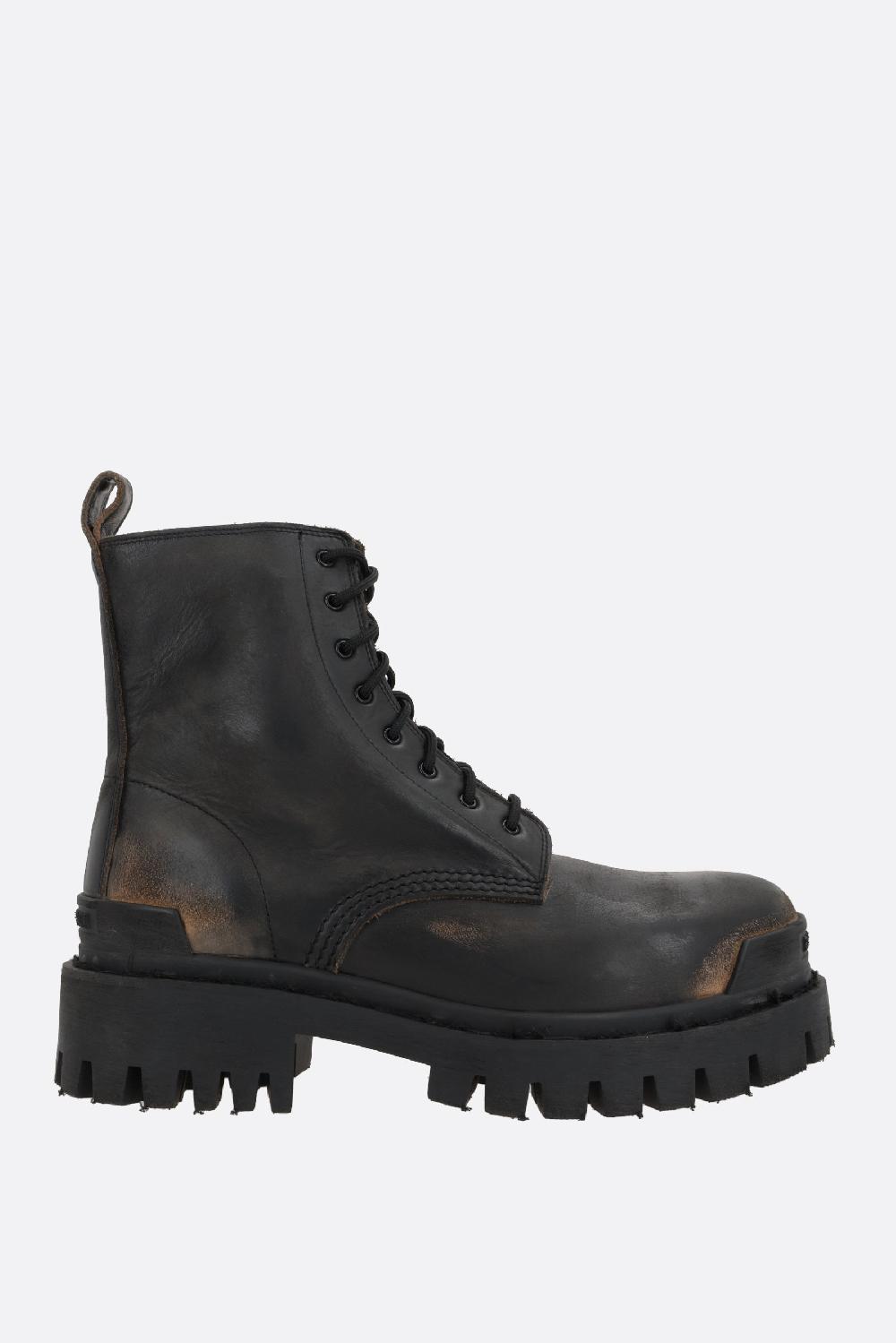 BALENCIAGA anfibio Strike in pelle vintage Offerta Giorno del Papà