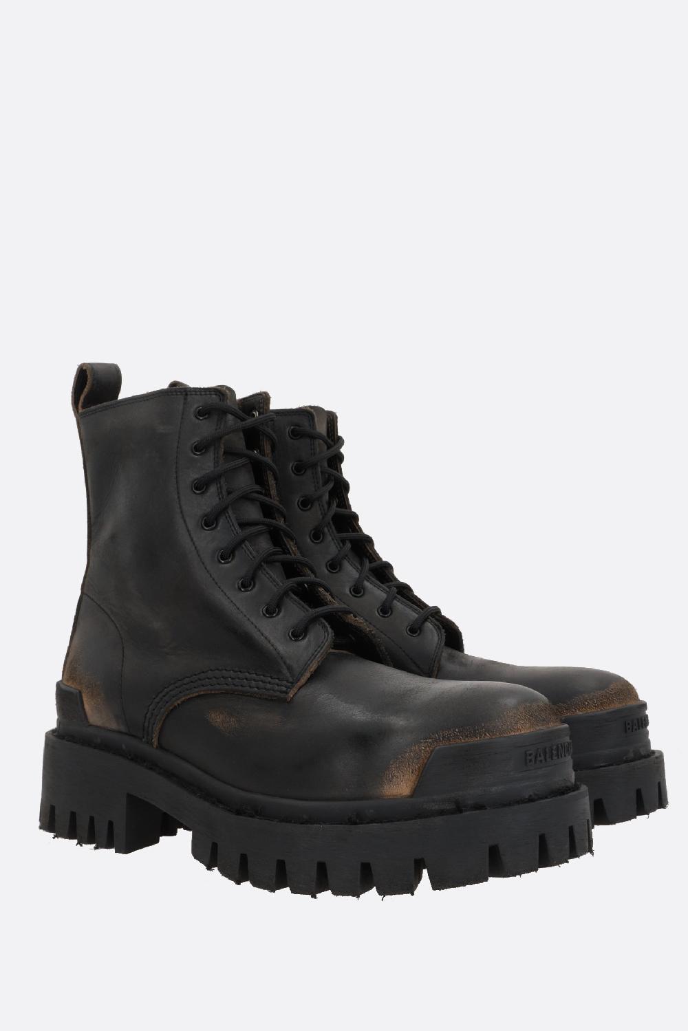 BALENCIAGA anfibio Strike in pelle vintage Offerta Giorno del Papà