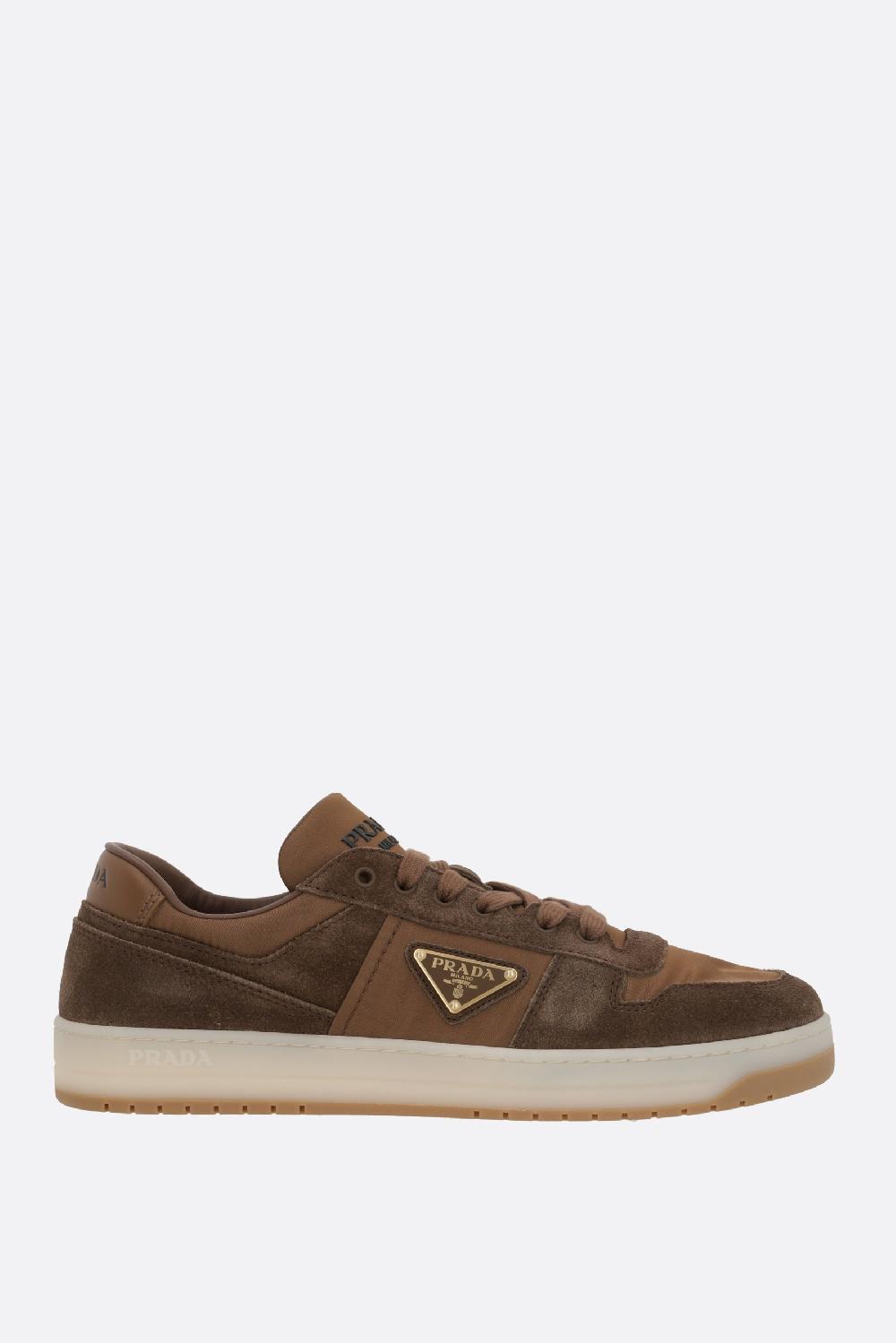 PRADA sneaker Downtown in suede e nylon Offerta Anniversario