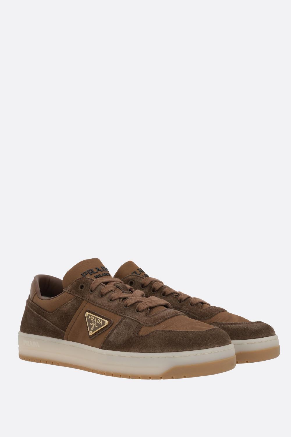 PRADA sneaker Downtown in suede e nylon Offerta Anniversario