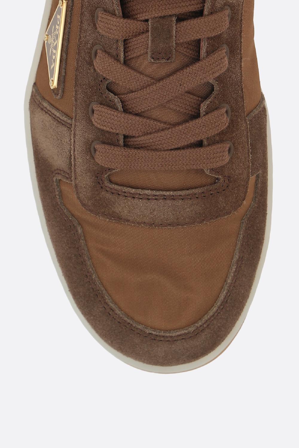 PRADA sneaker Downtown in suede e nylon Offerta Anniversario
