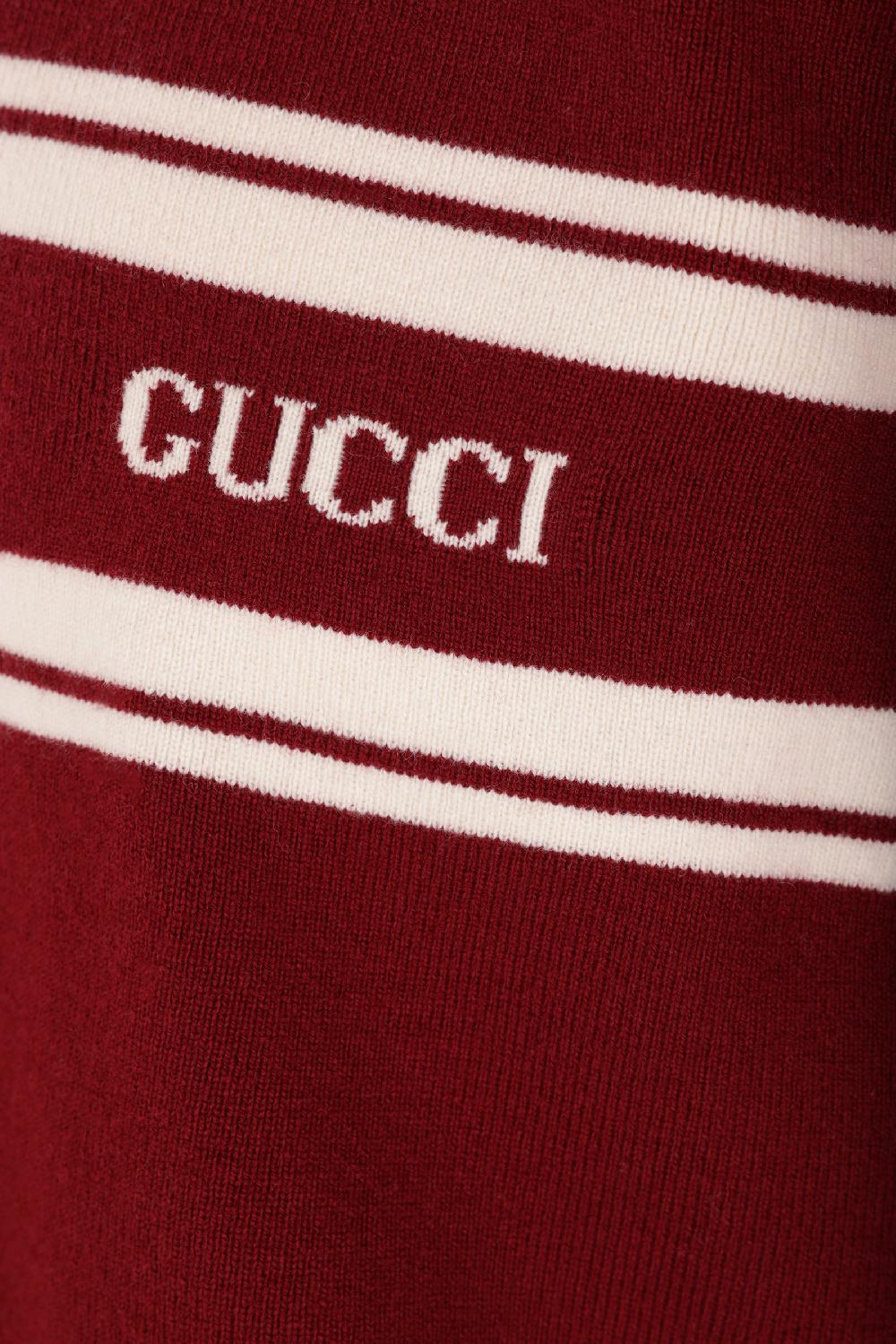 GUCCI pullover in lana e cashmere con logo Offerta migliore