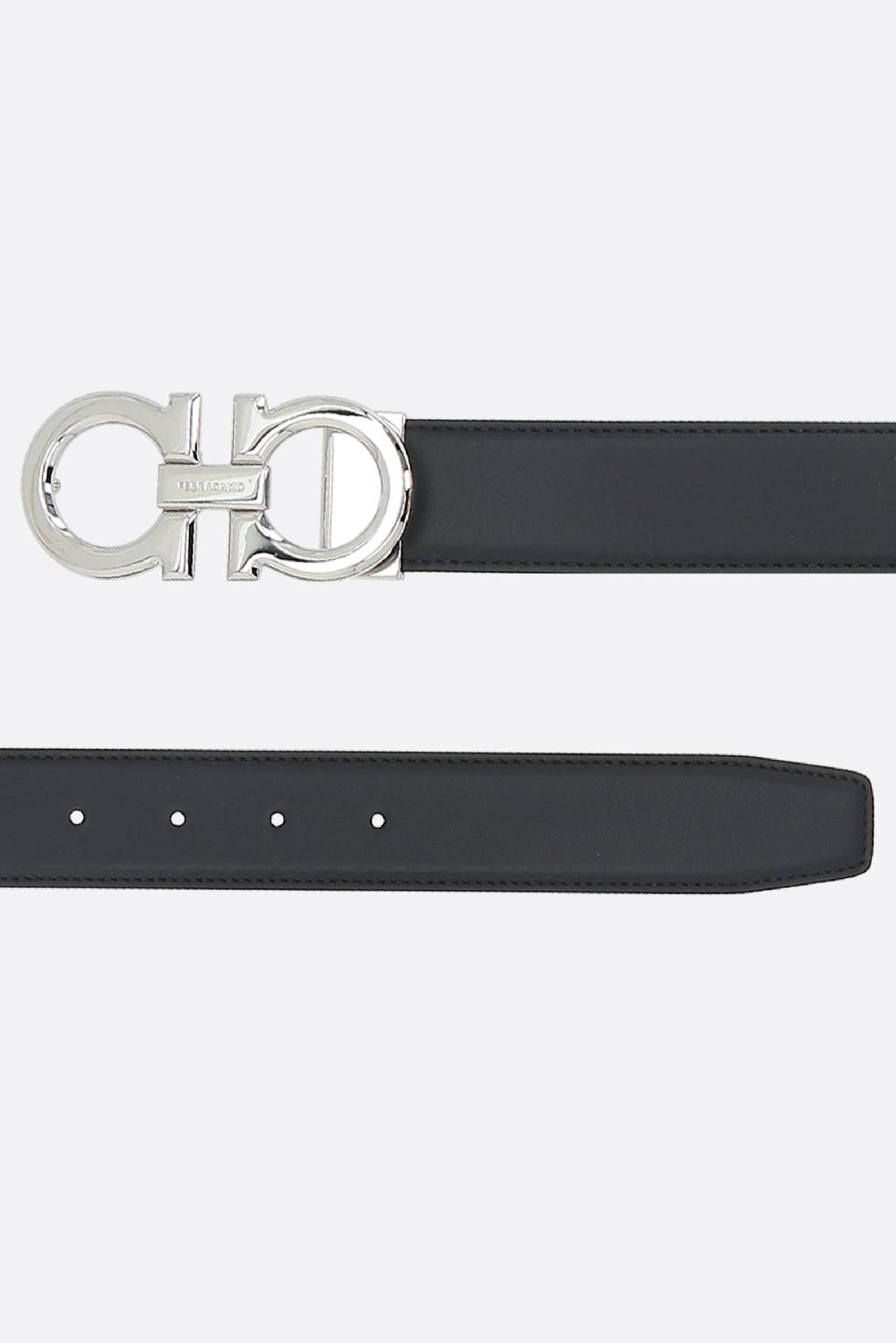 FERRAGAMO cintura reversibile Gancini in pelle liscia Offerte esclusive