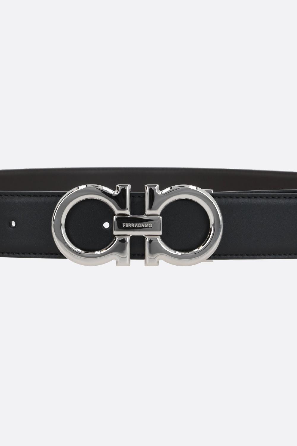 FERRAGAMO cintura reversibile Gancini in pelle liscia Offerte esclusive