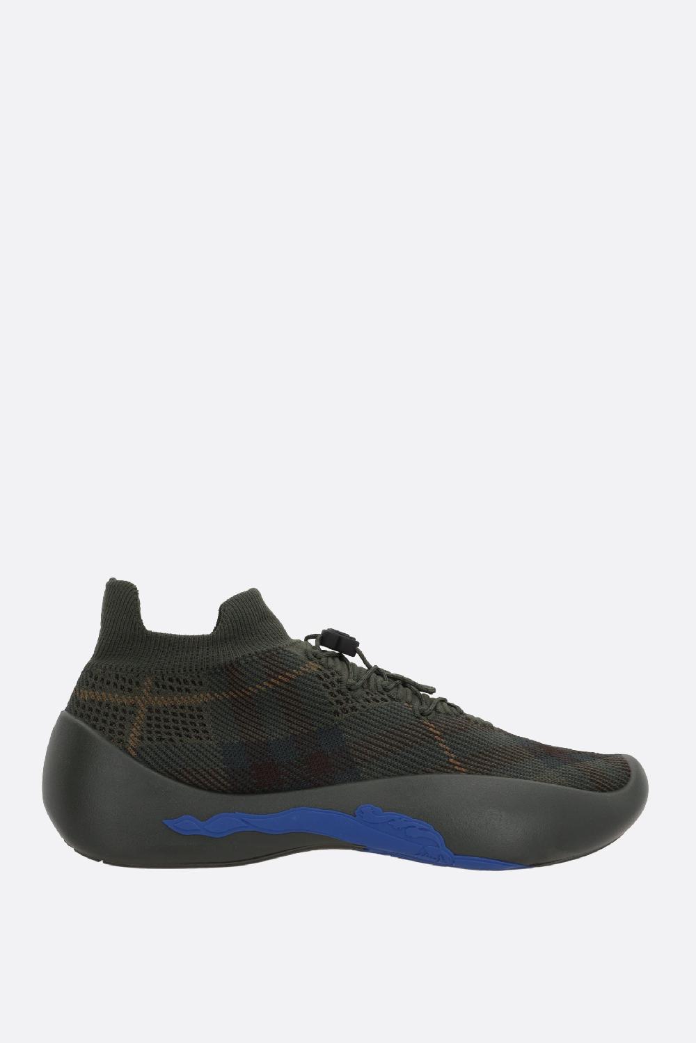 BURBERRY sneaker Neptune in maglia Check Ultimi tre giorni