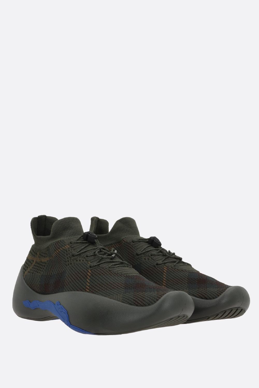 BURBERRY sneaker Neptune in maglia Check Ultimi tre giorni