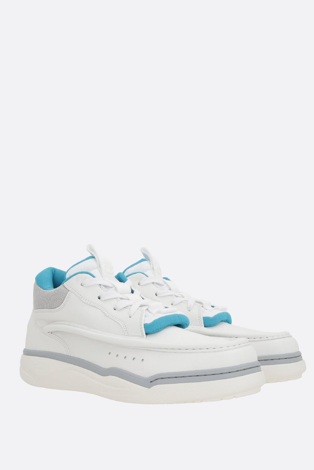 VALENTINO GARAVANI sneaker Runboot in pelle liscia e rete Fino al 60% di sconto