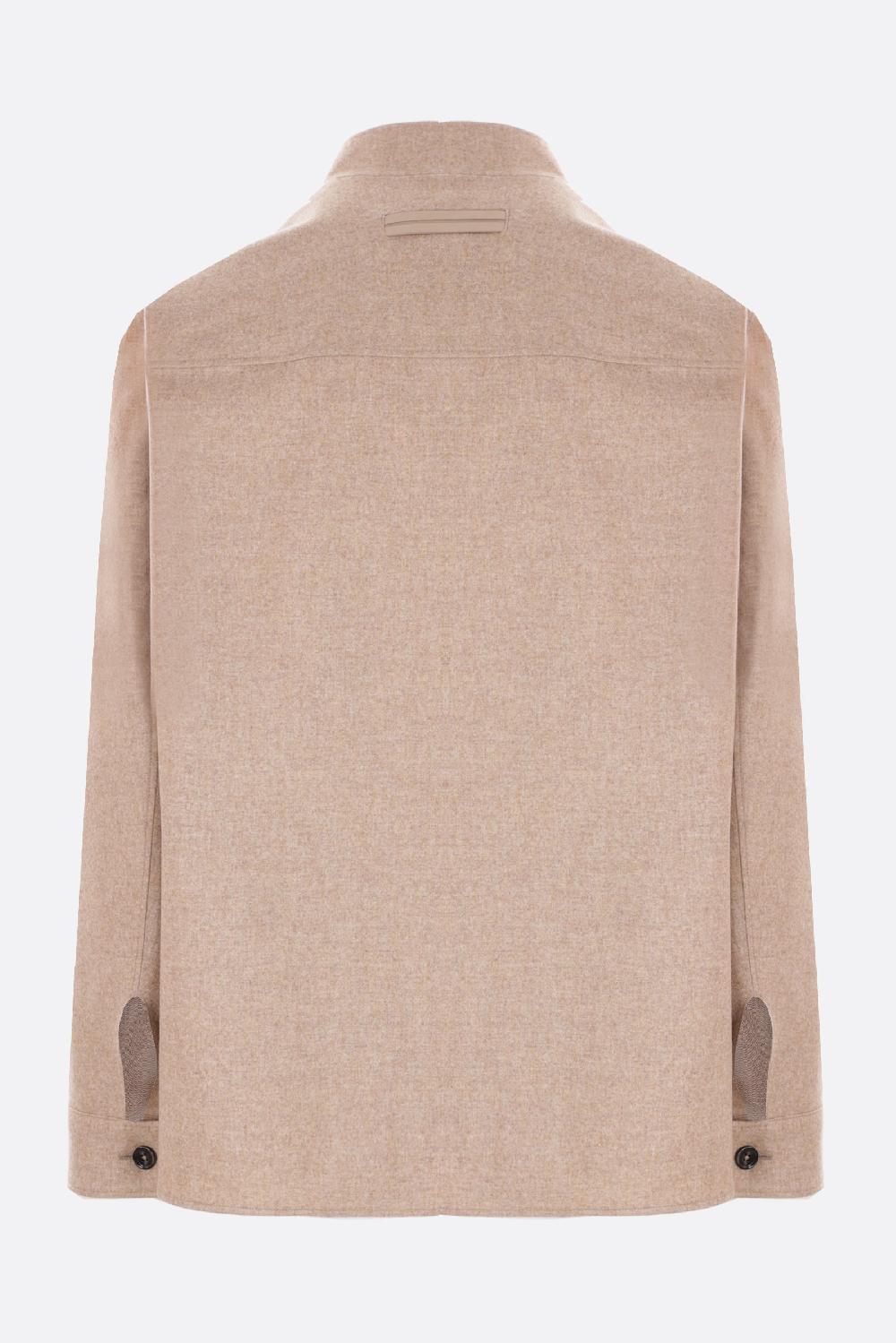 ZEGNA giacca-camicia in Oasi Cashmere Enormi sconti