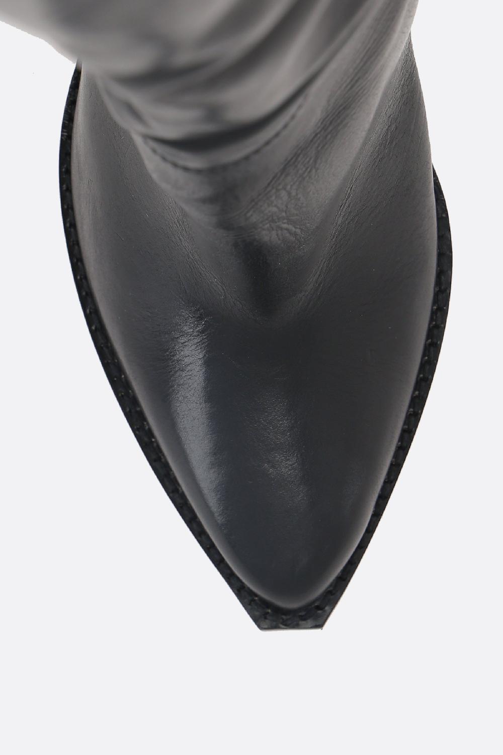 ISABEL MARANT stivale cuissard Lalex in pelle liscia Officina