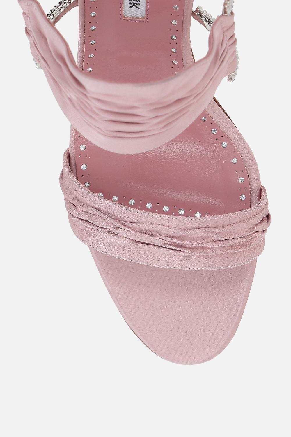 MANOLO BLAHNIK sandalo mule Chinap in raso 50% di sconto per tempo limitato