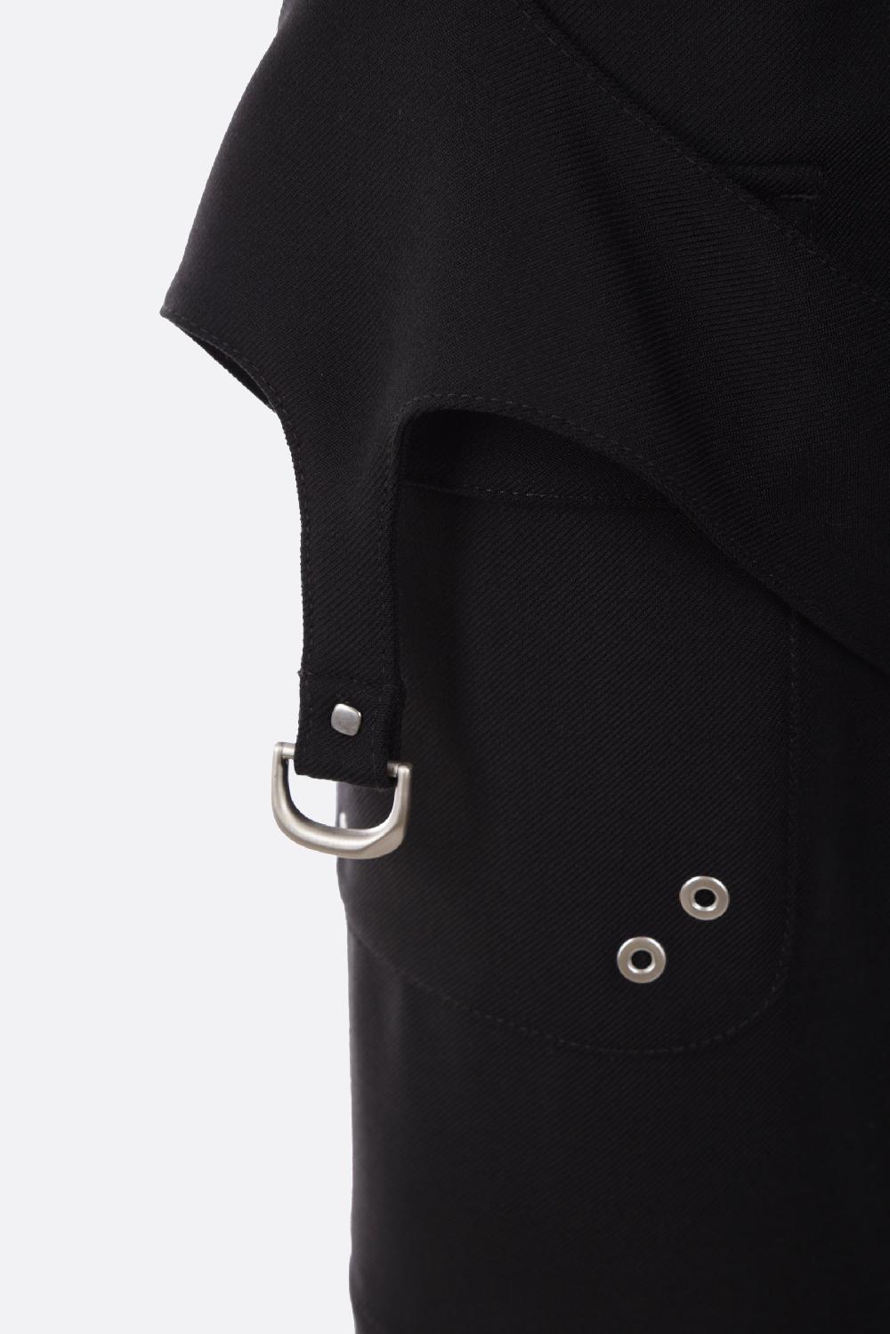 OFF WHITE pantalone cargo in misto lana Consegna Veloce