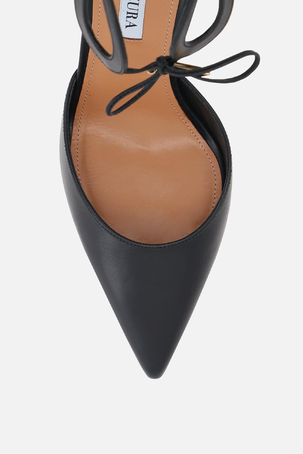 AQUAZZURA décolleté Tessa in pelle liscia Prezzo Ridotto