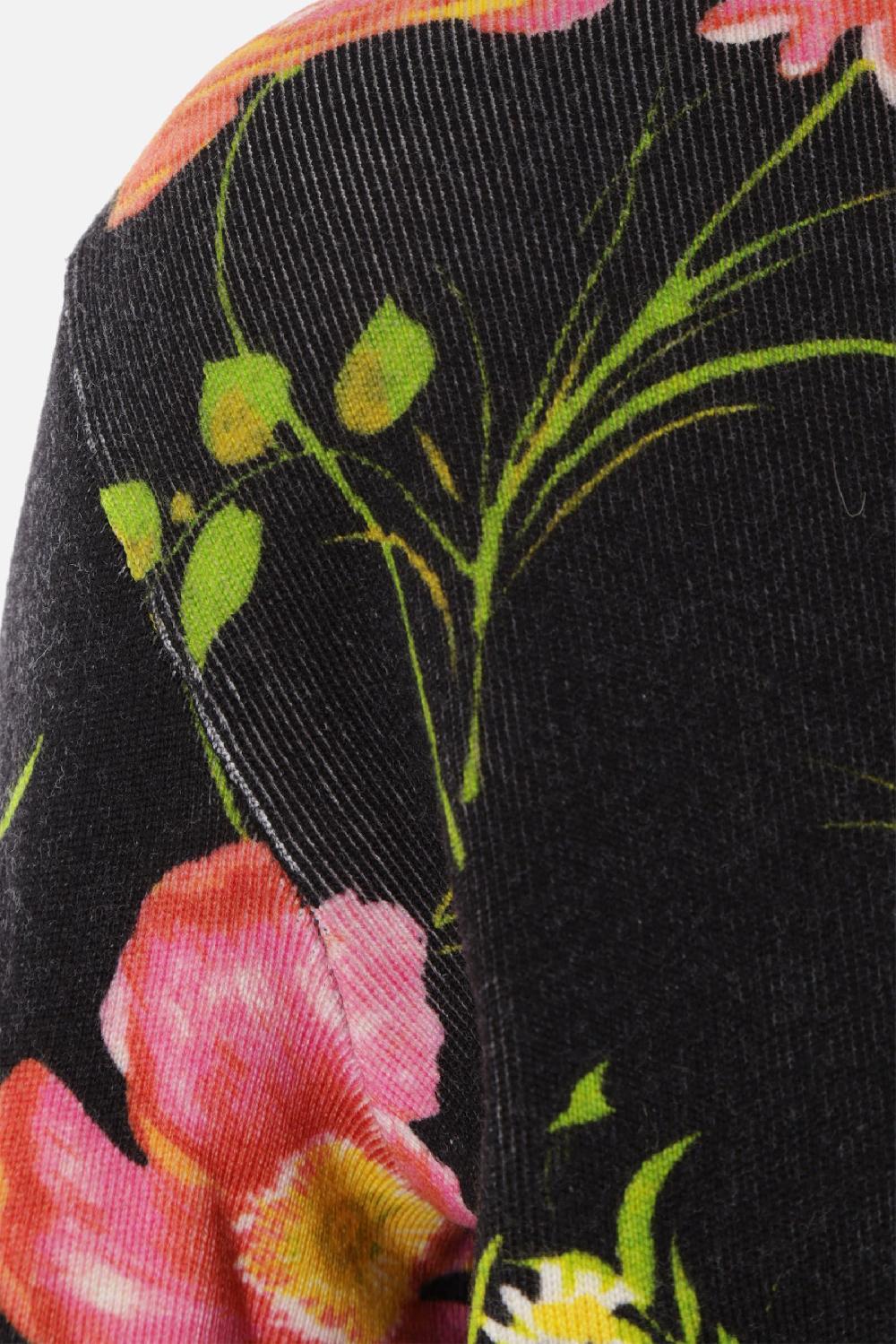 BALENCIAGA cardigan cropped in lana stampa Poppy Convenienza