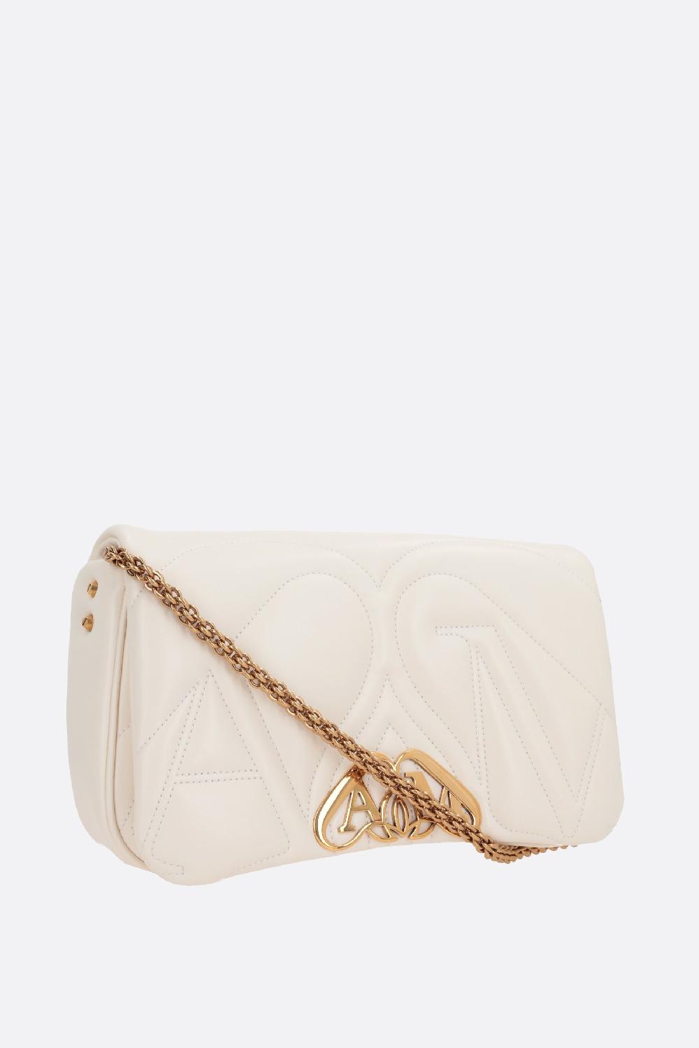 ALEXANDER McQUEEN borsa a spalla Seal small in nappa matelassé Saldi