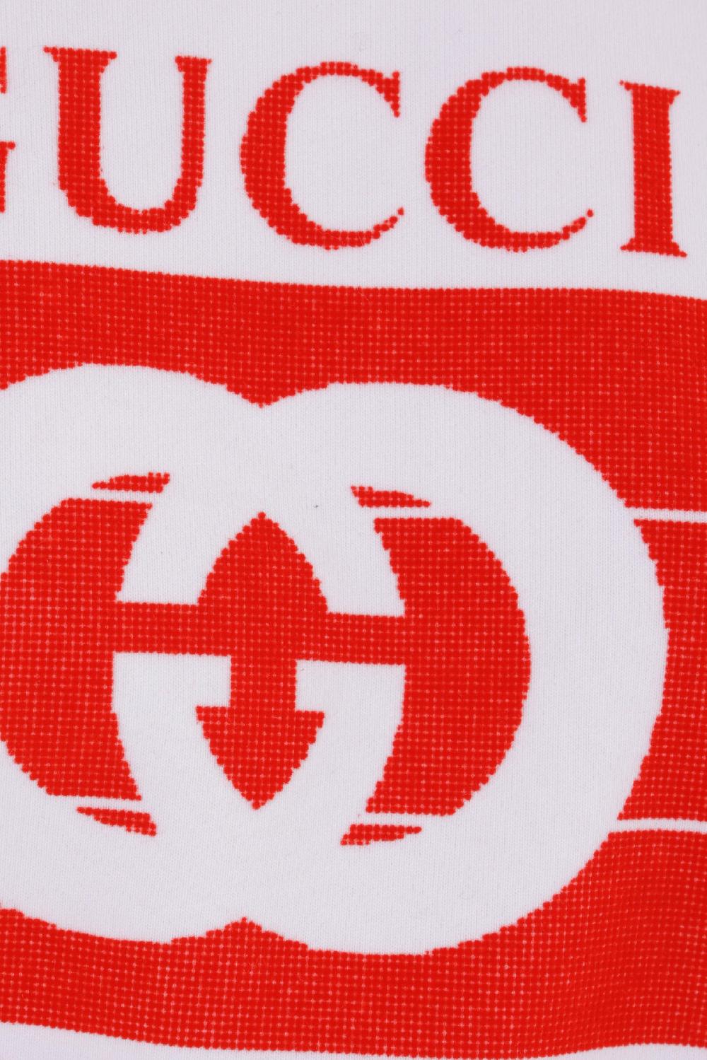 GUCCI felpa in jersey stampa Gucci Vintage Vendita Calda