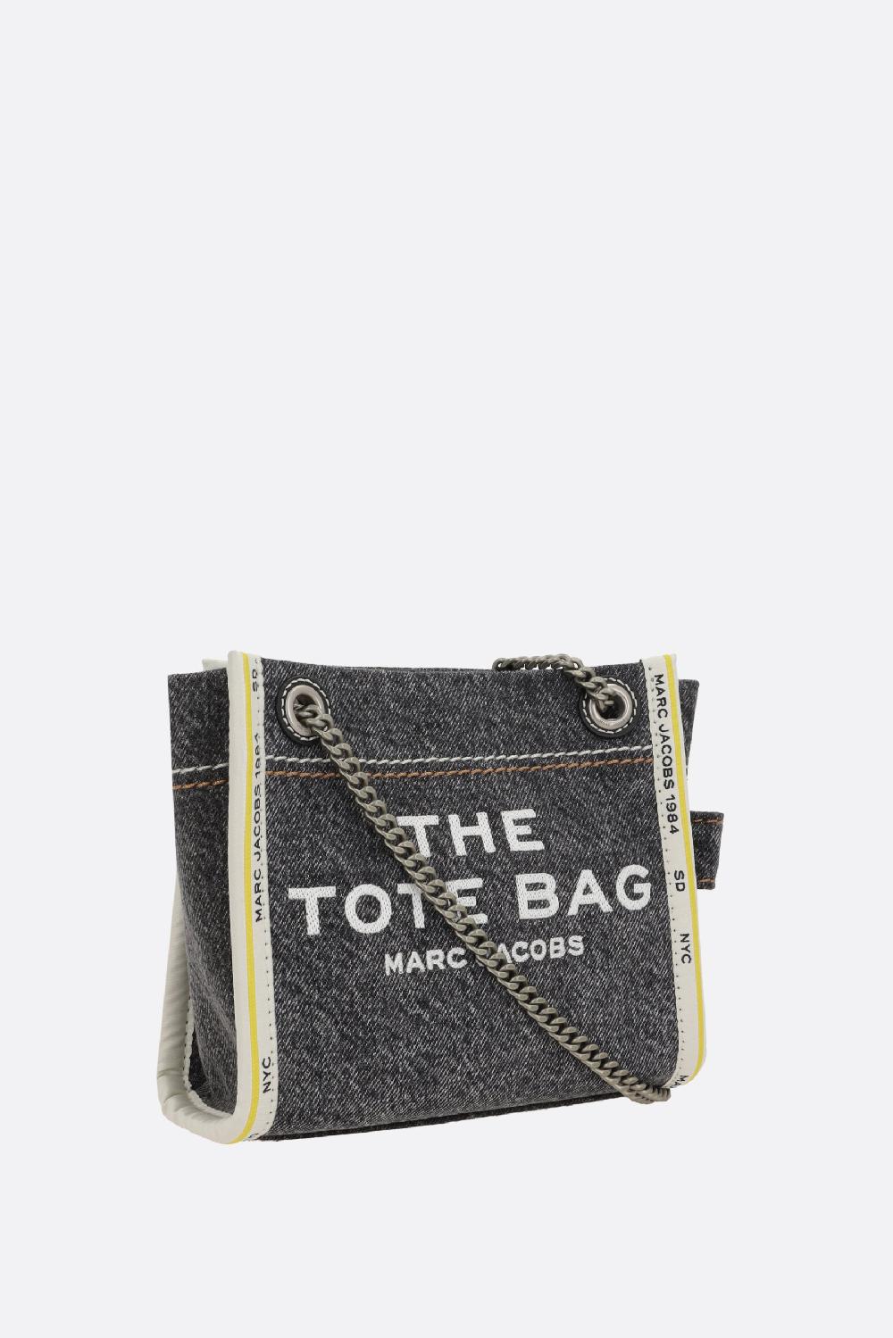MARC JACOBS borsa The Denim Chain Crossbody Tote In Saldo
