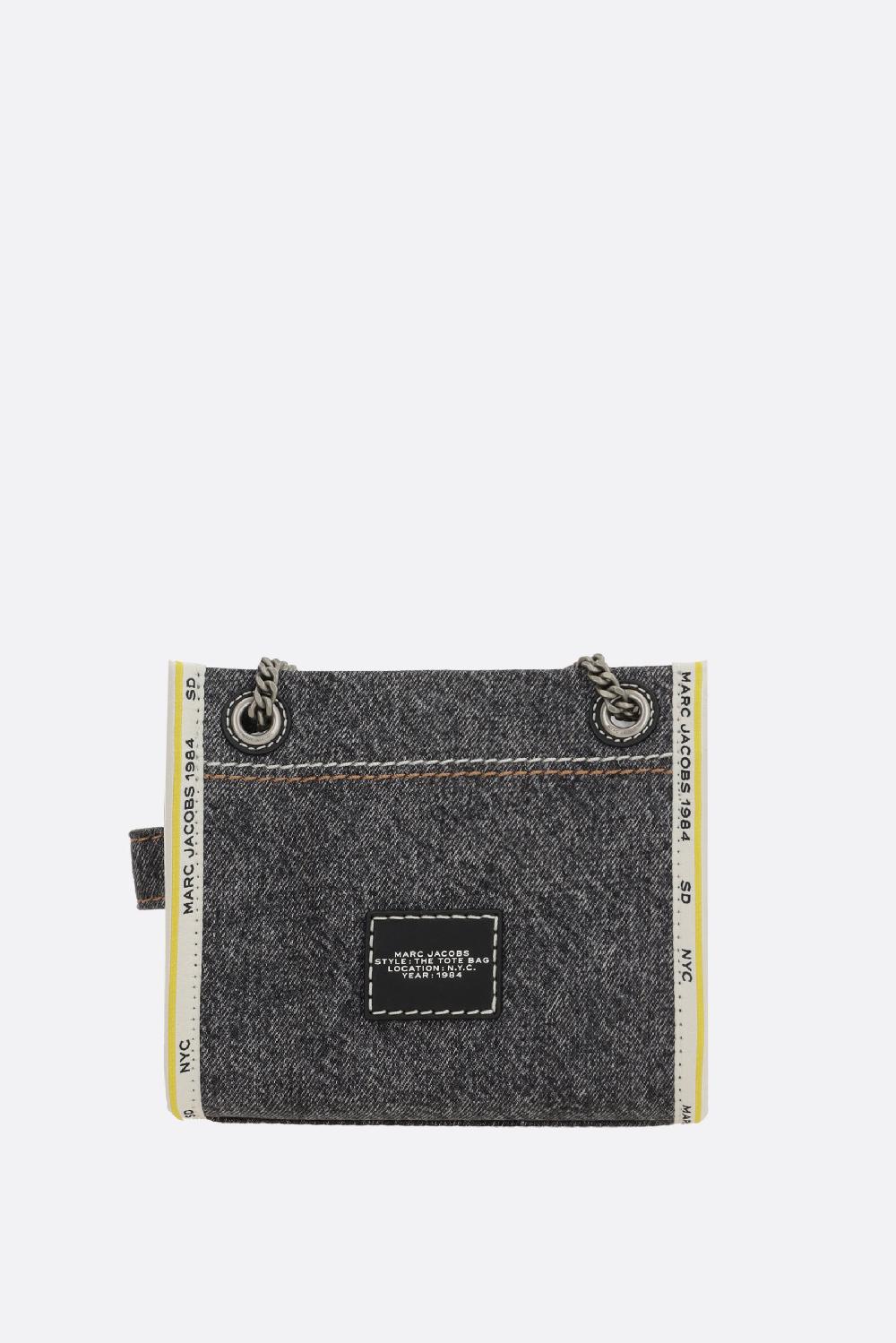 MARC JACOBS borsa The Denim Chain Crossbody Tote In Saldo