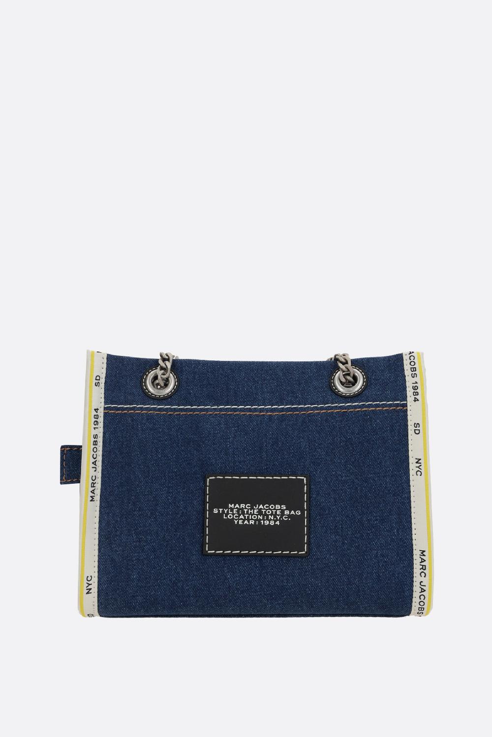 MARC JACOBS borsa The Denim Chain Small Tote Nuova