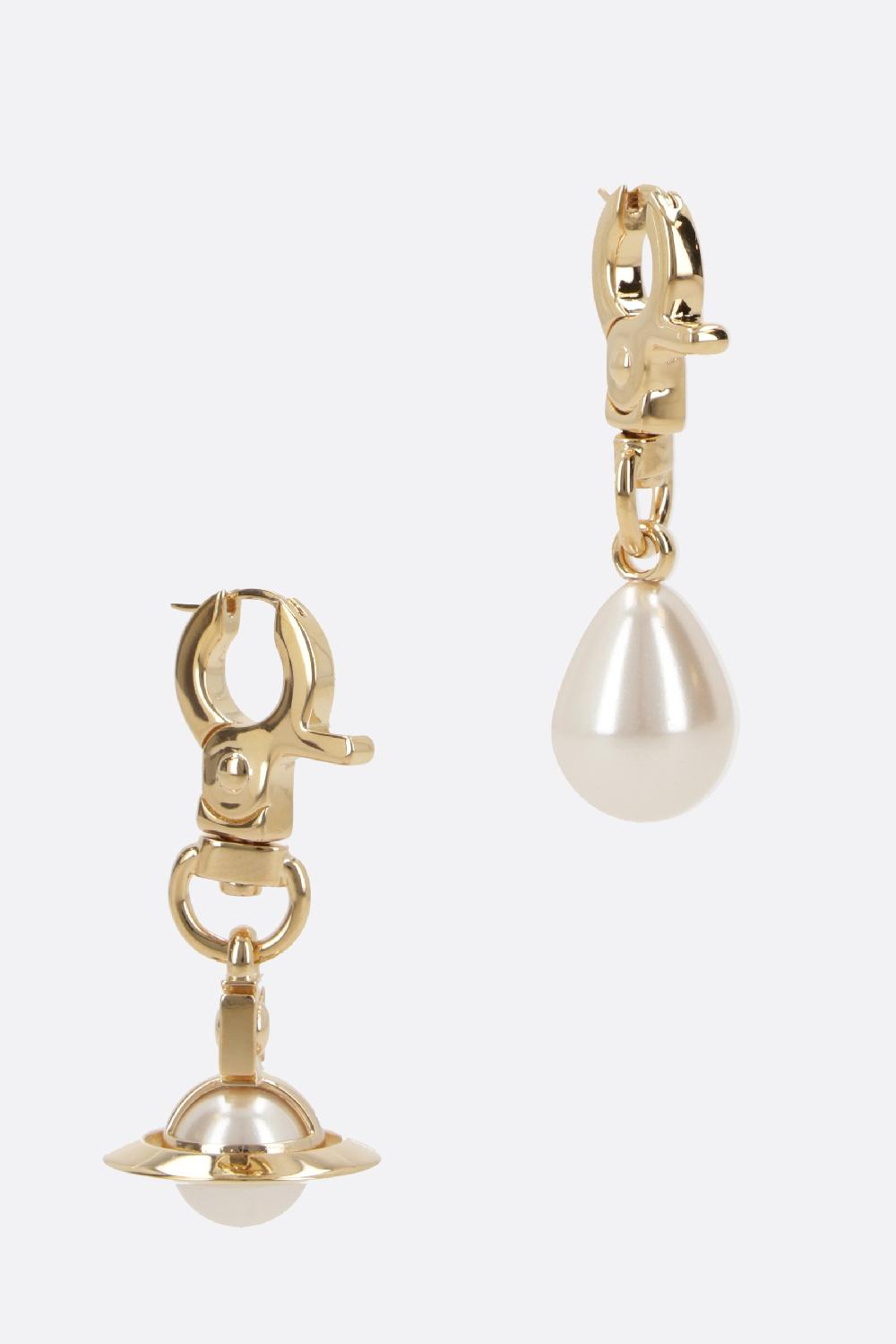 VIVIENNE WESTWOOD orecchini Claude in ottone Prezzo di fabbrica