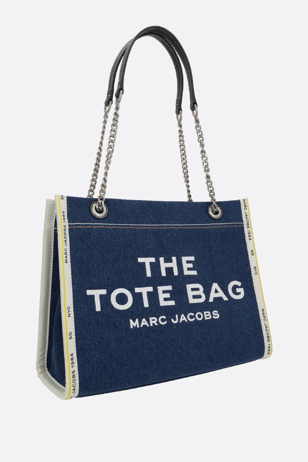 MARC JACOBS The Denim Chain Medium Tote bag Comprare a buon mercato