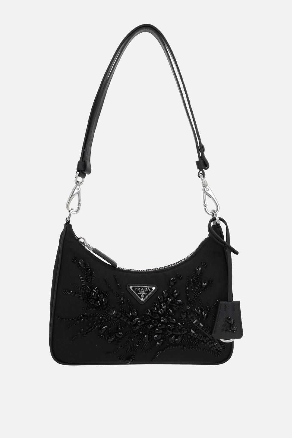 PRADA mini borsa Prada Re-Edition in Re-Nylon con ricamo Grande vendita