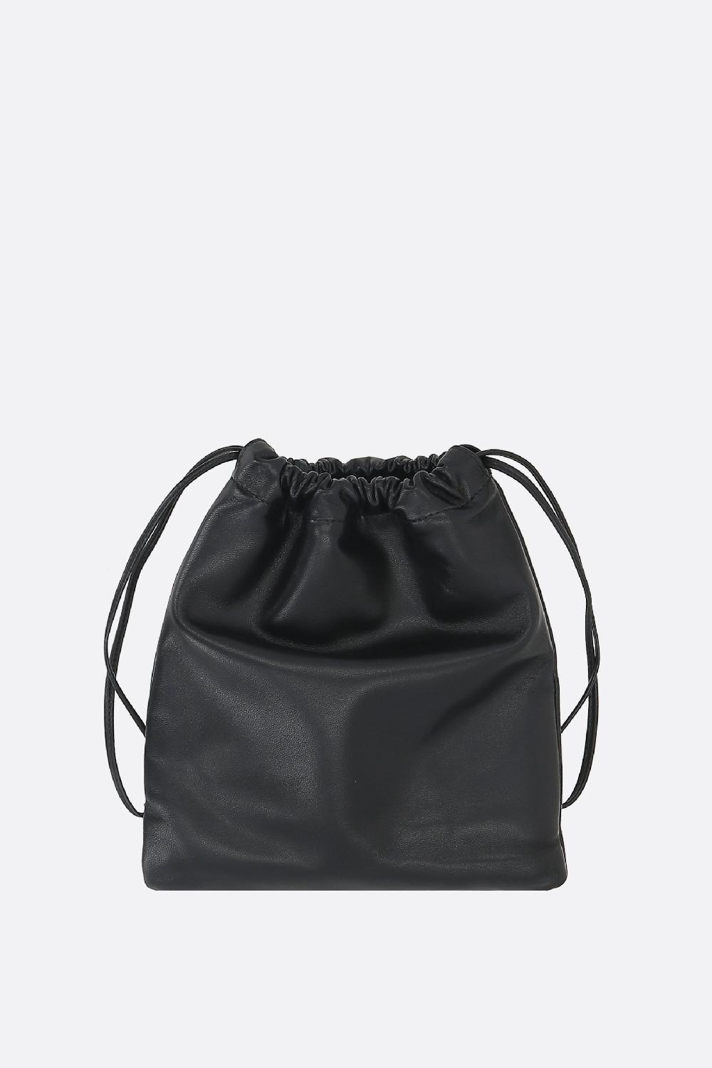 MIU MIU pouch in nappa con logo Flash Sale