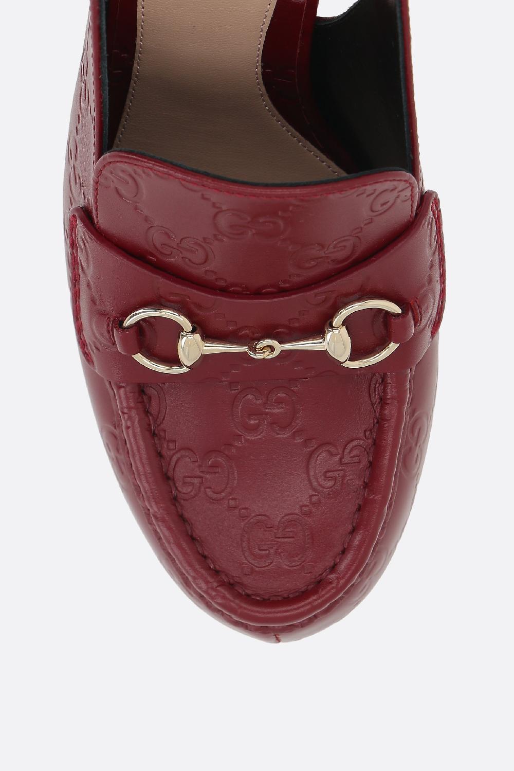 GUCCI slingback platform in pelle GG Fornitura limitata