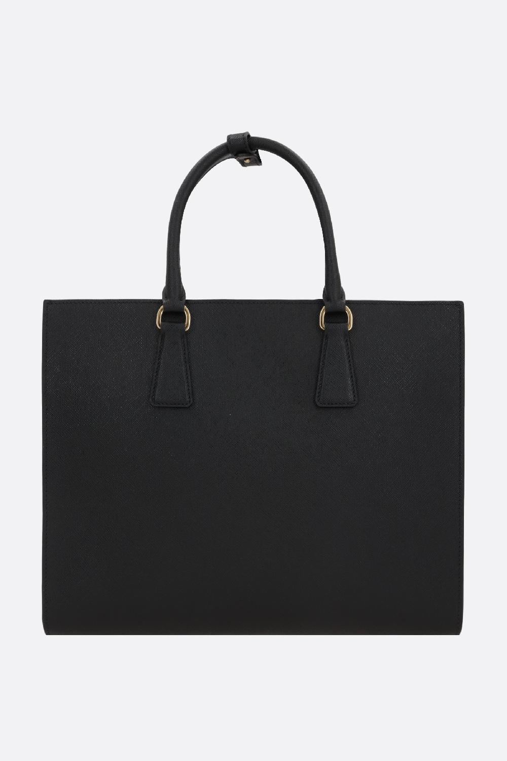 PRADA borsa tote media in pelle Saffiano Lux Black Friday