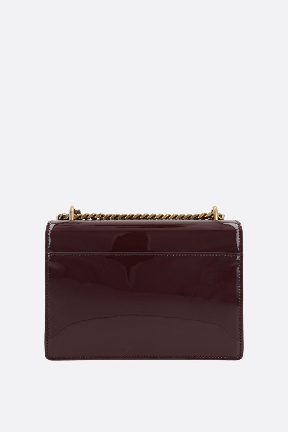 SAINT LAURENT borsa a spalla Sunset small in vernice Cyber Monday