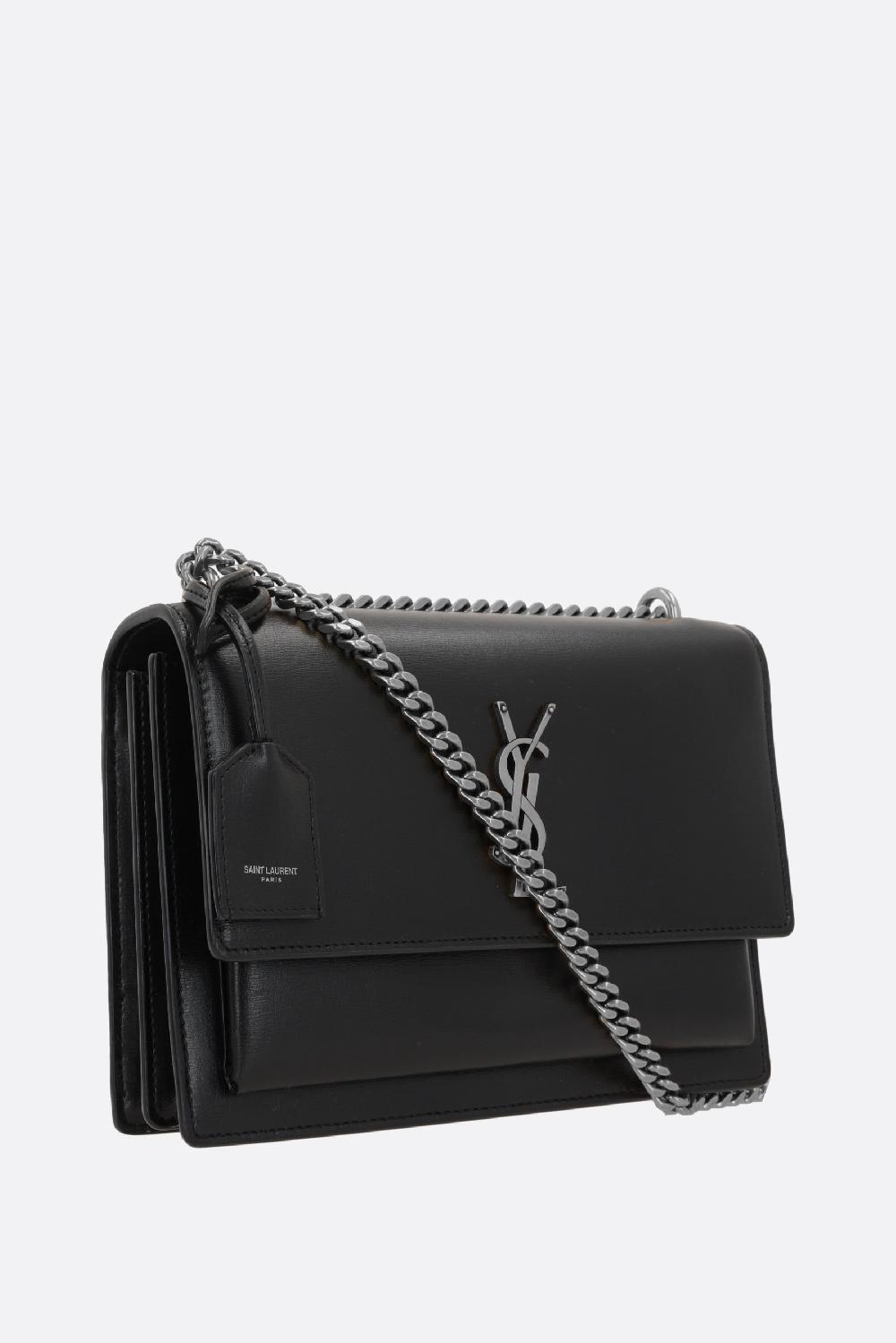 SAINT LAURENT borsa a spalla Sunset media in pelle liscia Offerta natalizia