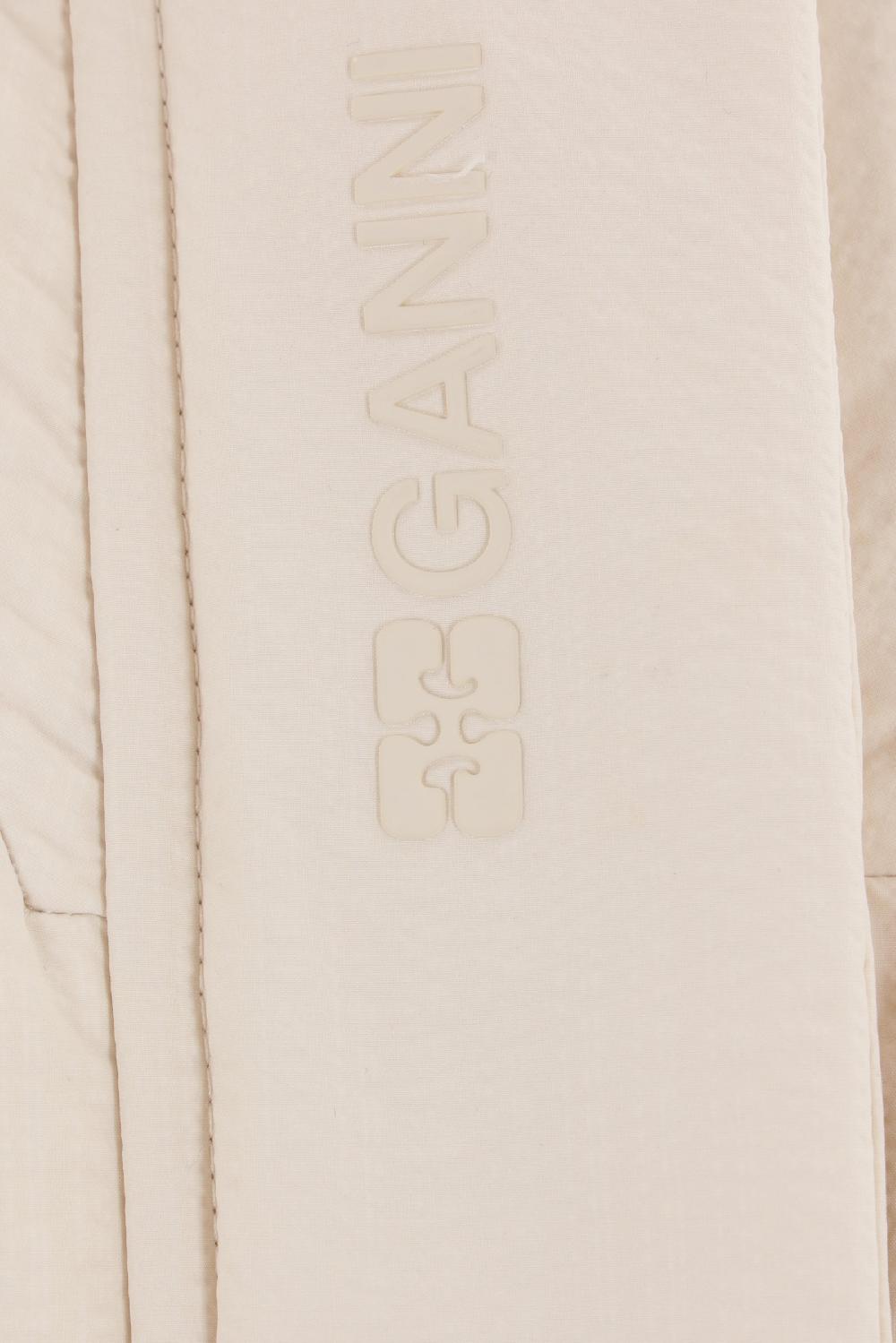 GANNI piumino oversize in seersucker tecnico Offerta Anniversario