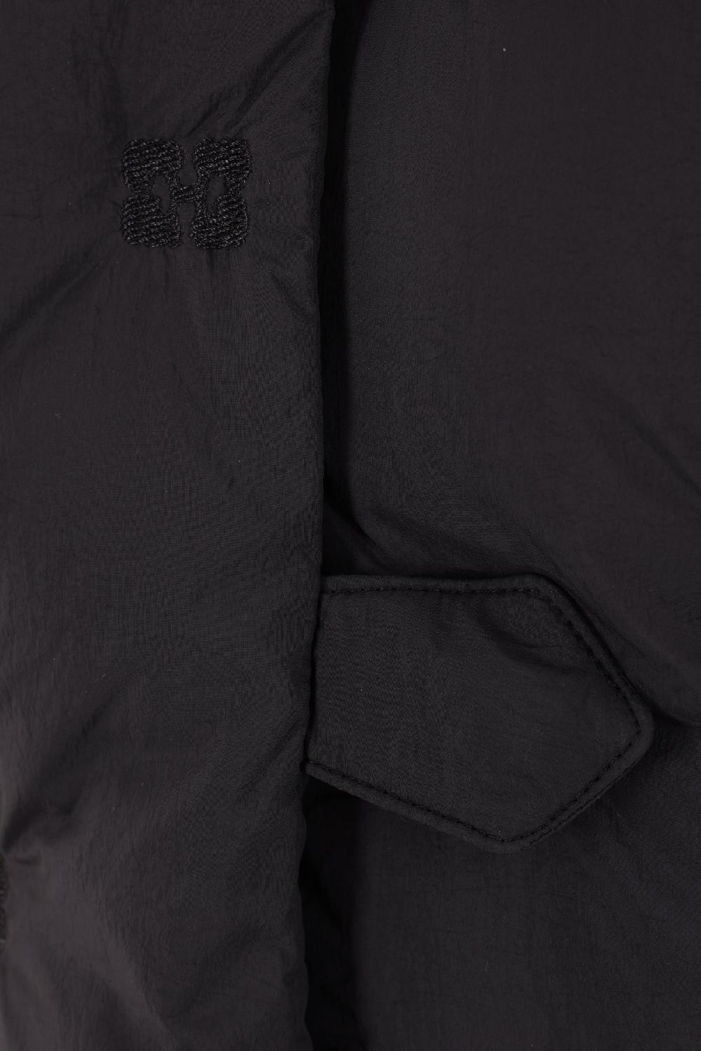 GANNI piumino cropped in nylon ricamo logo Vendita calda
