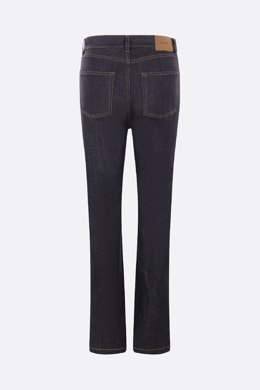 SAINT LAURENT jeans slim-fit in denim Nuovi prodotti