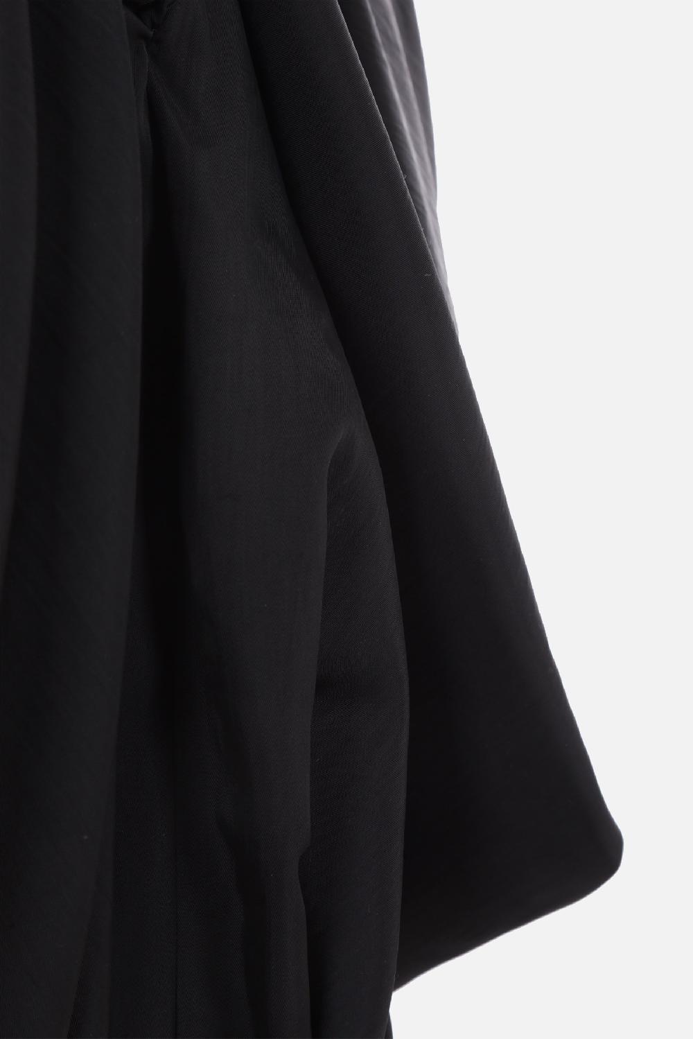 DEL CORE miniabito bustier in flat nylon froissé Liquidazione