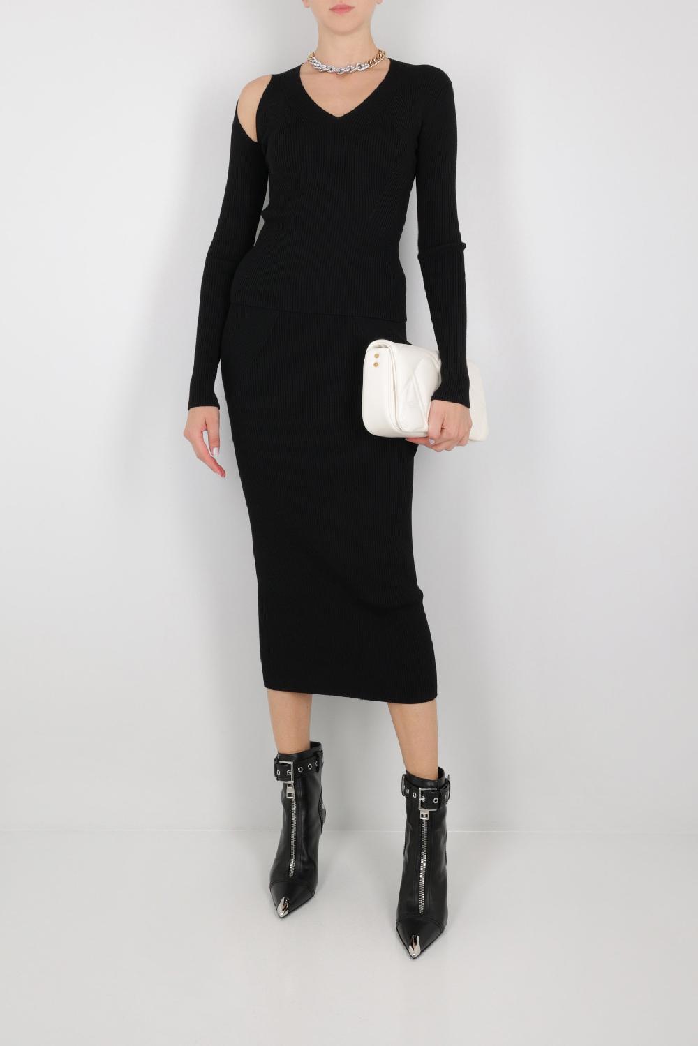 ALEXANDER McQUEEN pullover in lana stretch con cut-out Comprane uno, ottenene uno gratis