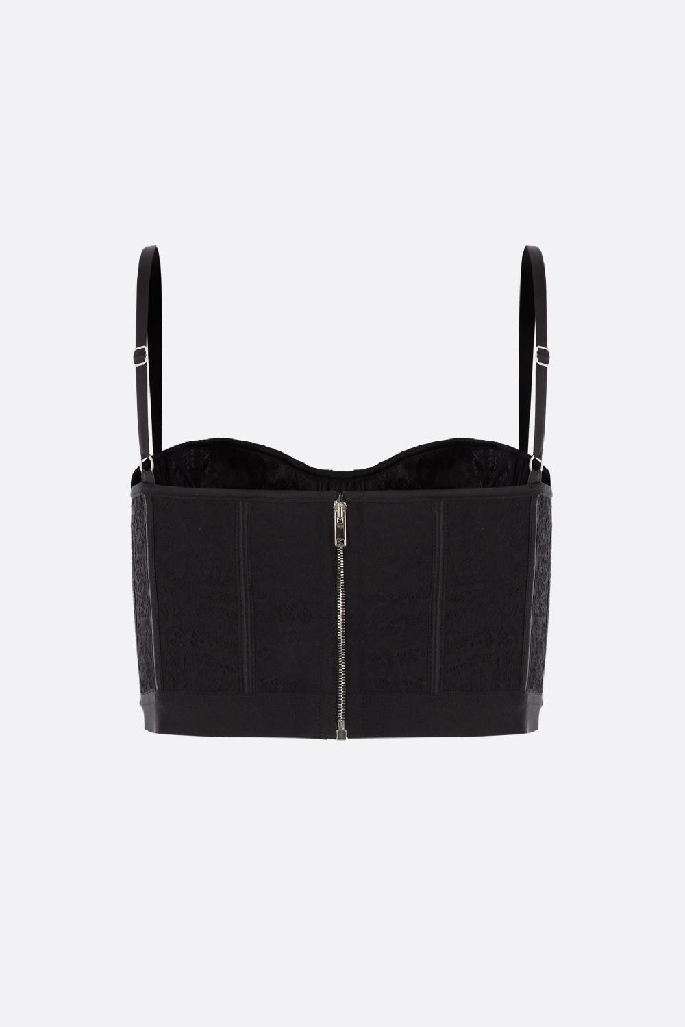 DEL CORE top cropped bustier in pizzo Offerte giornaliere