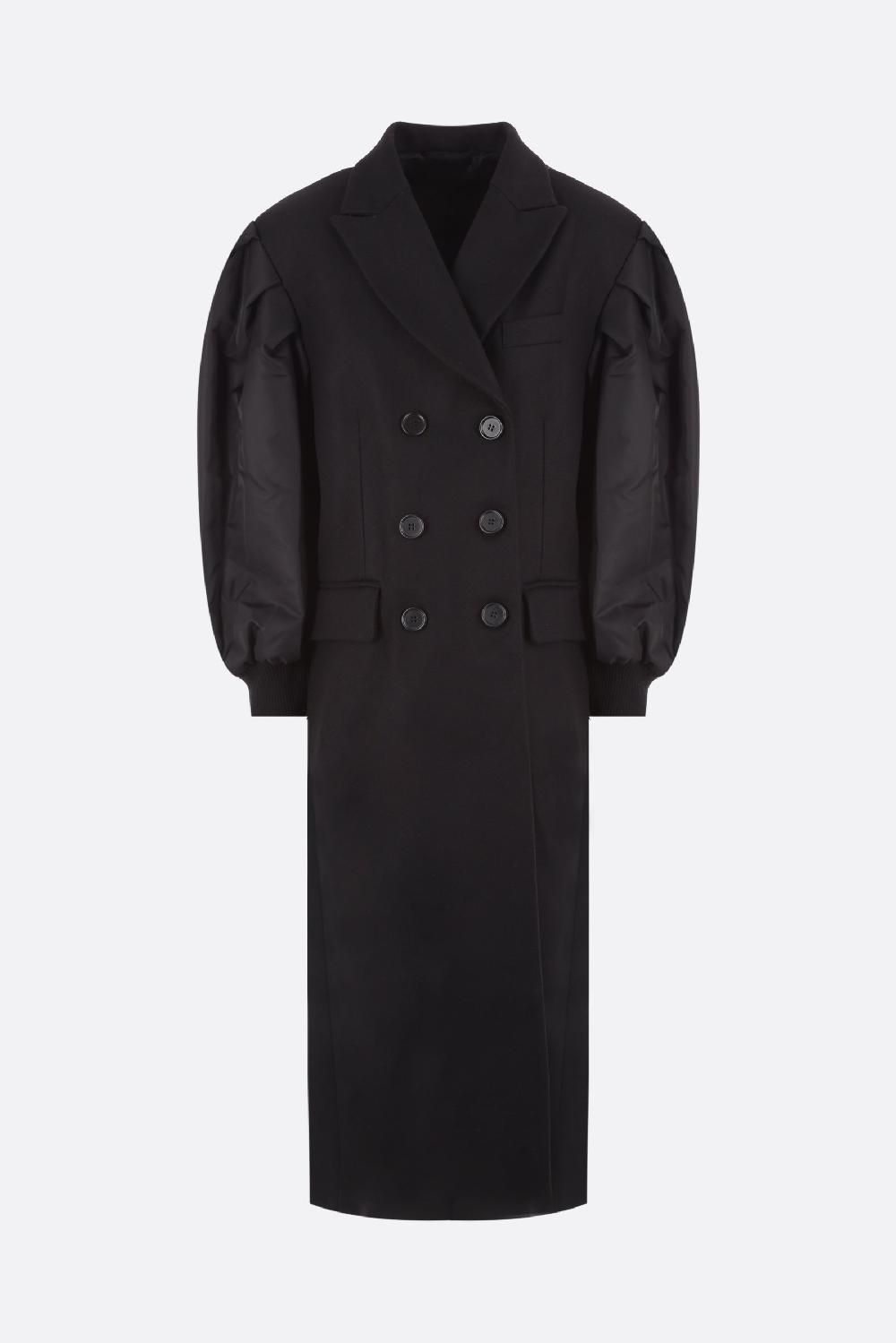 SIMONE ROCHA cappotto monopetto in misto lana e nylon Prezzo basso