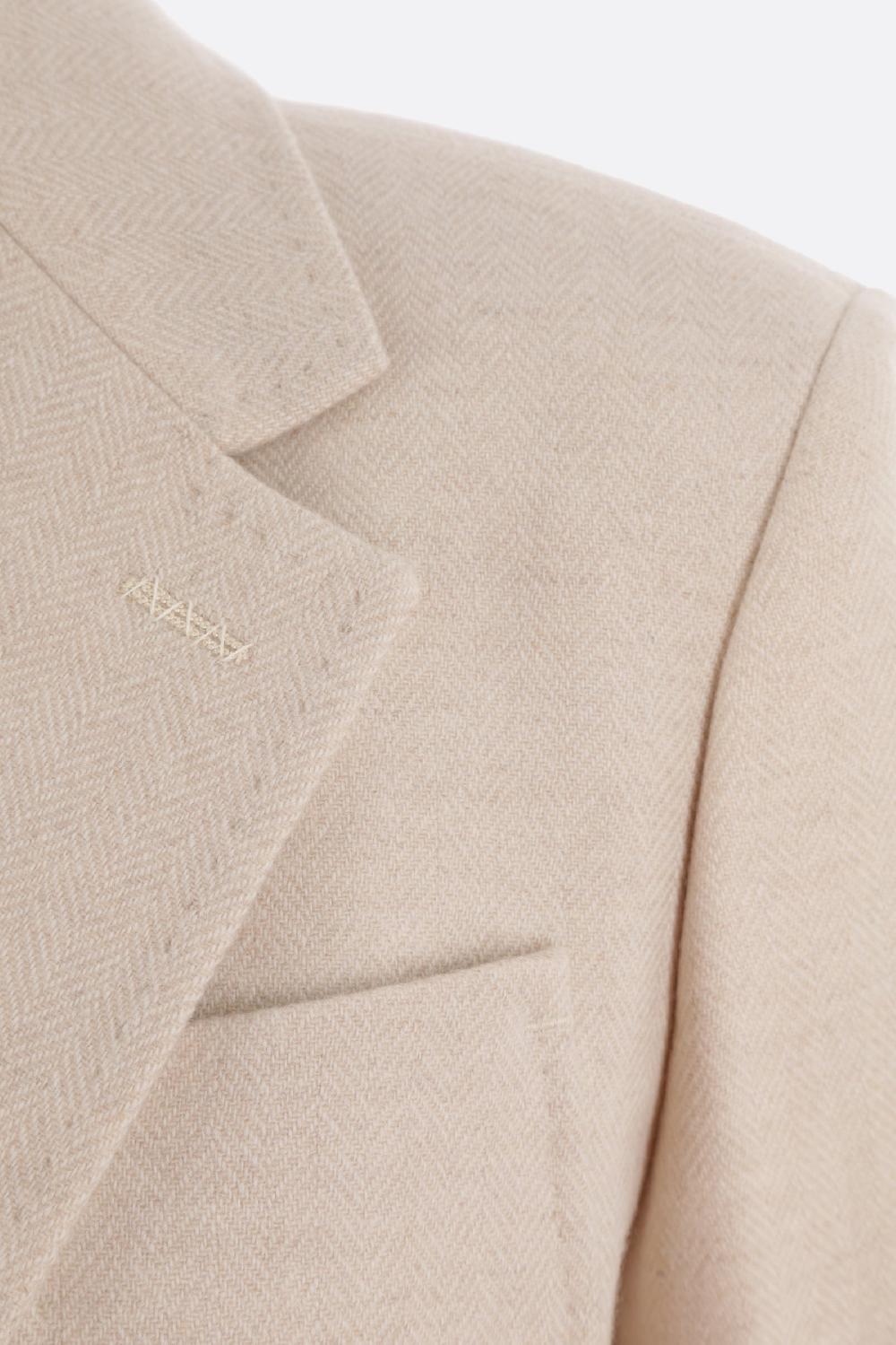 MAX MARA giacca monopetto Vitalba in cashmere spigato Ritorno libero