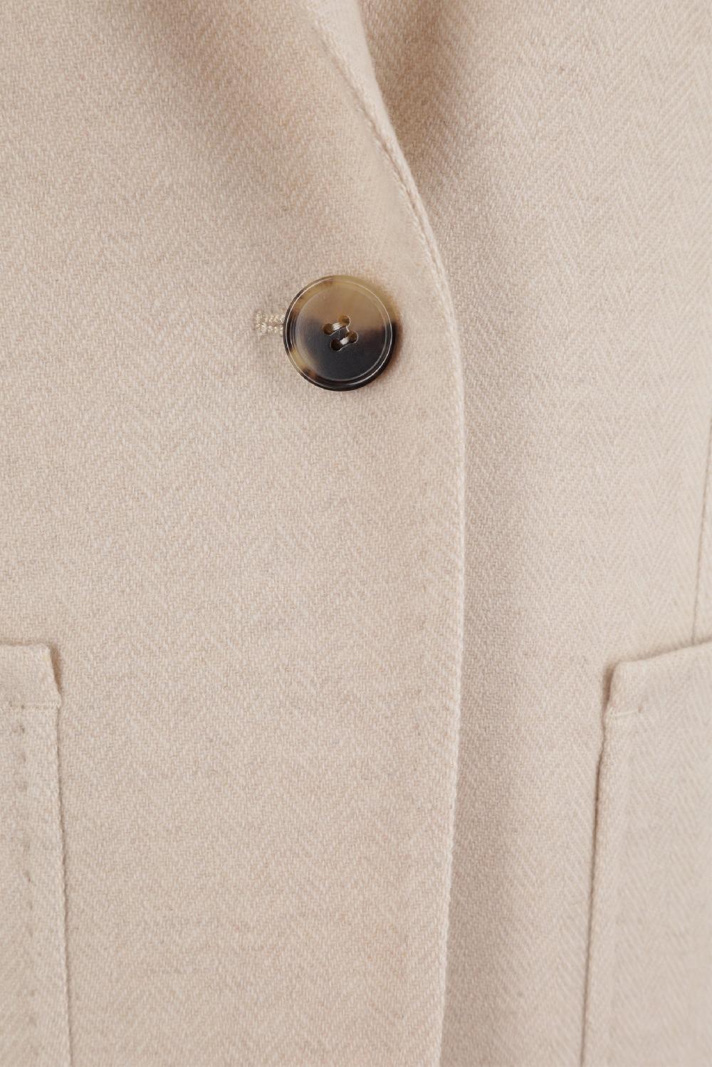 MAX MARA giacca monopetto Vitalba in cashmere spigato Ritorno libero