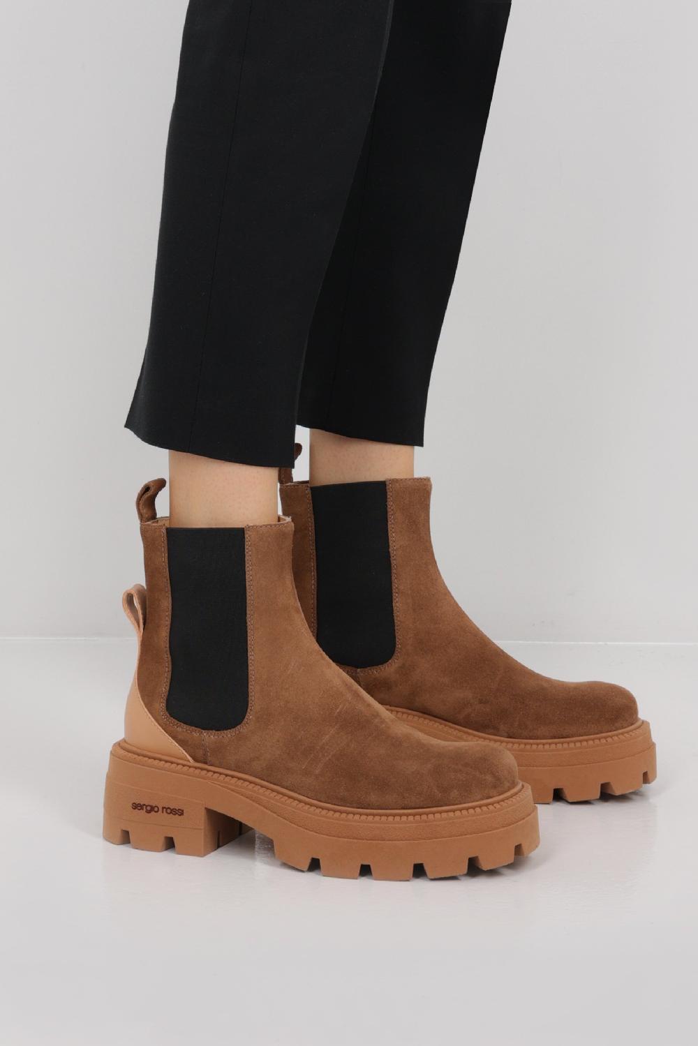 SERGIO ROSSI stivaletto chelsea sr Milla in suede Rilascio limitato