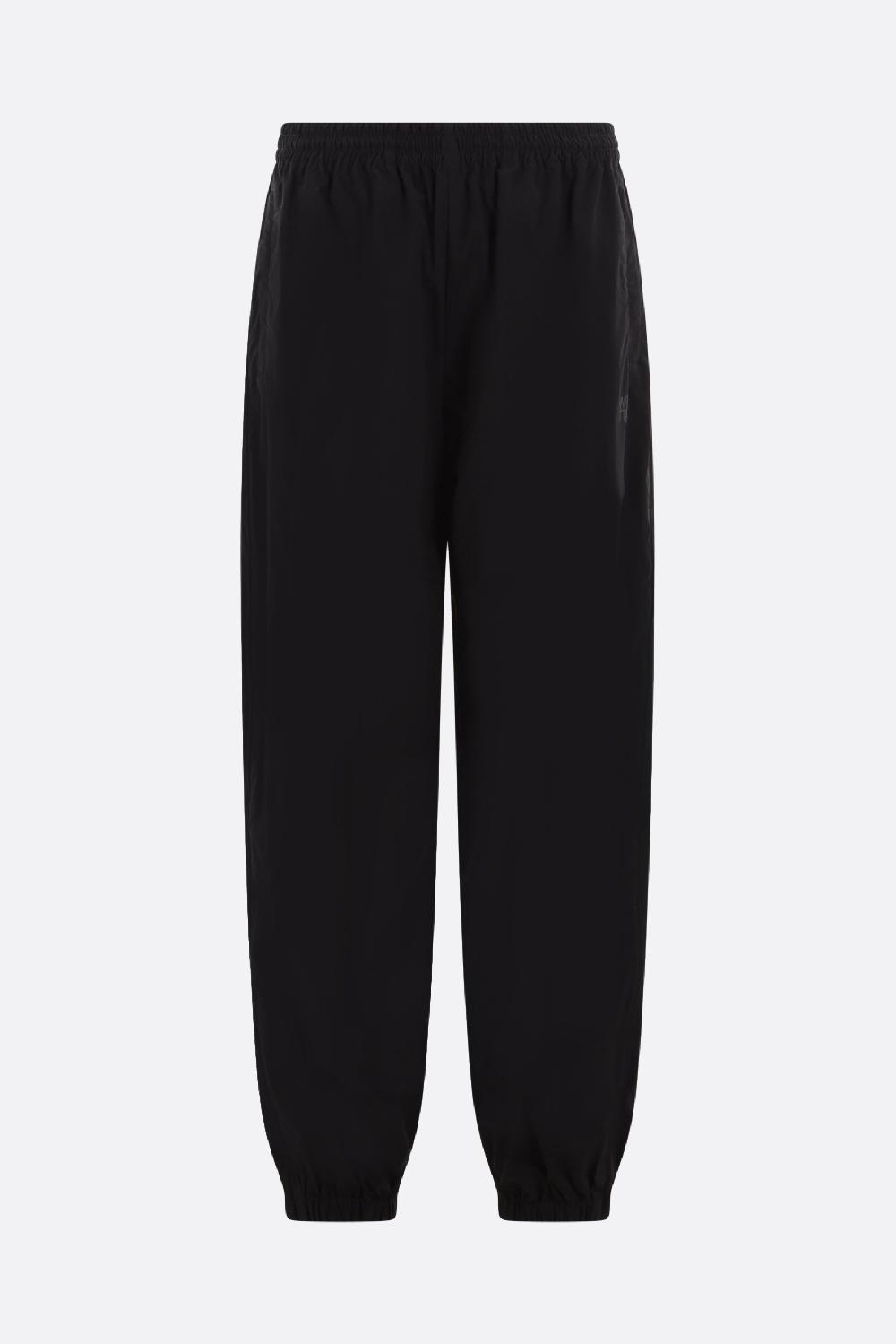 ALEXANDER WANG pantalone jogging in nylon stampa logo Puff