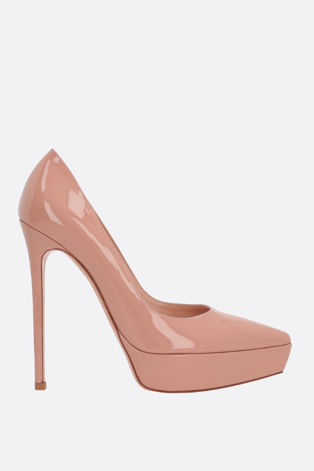GIANVITO ROSSI décolleté platform in vernice Promozione temporanea