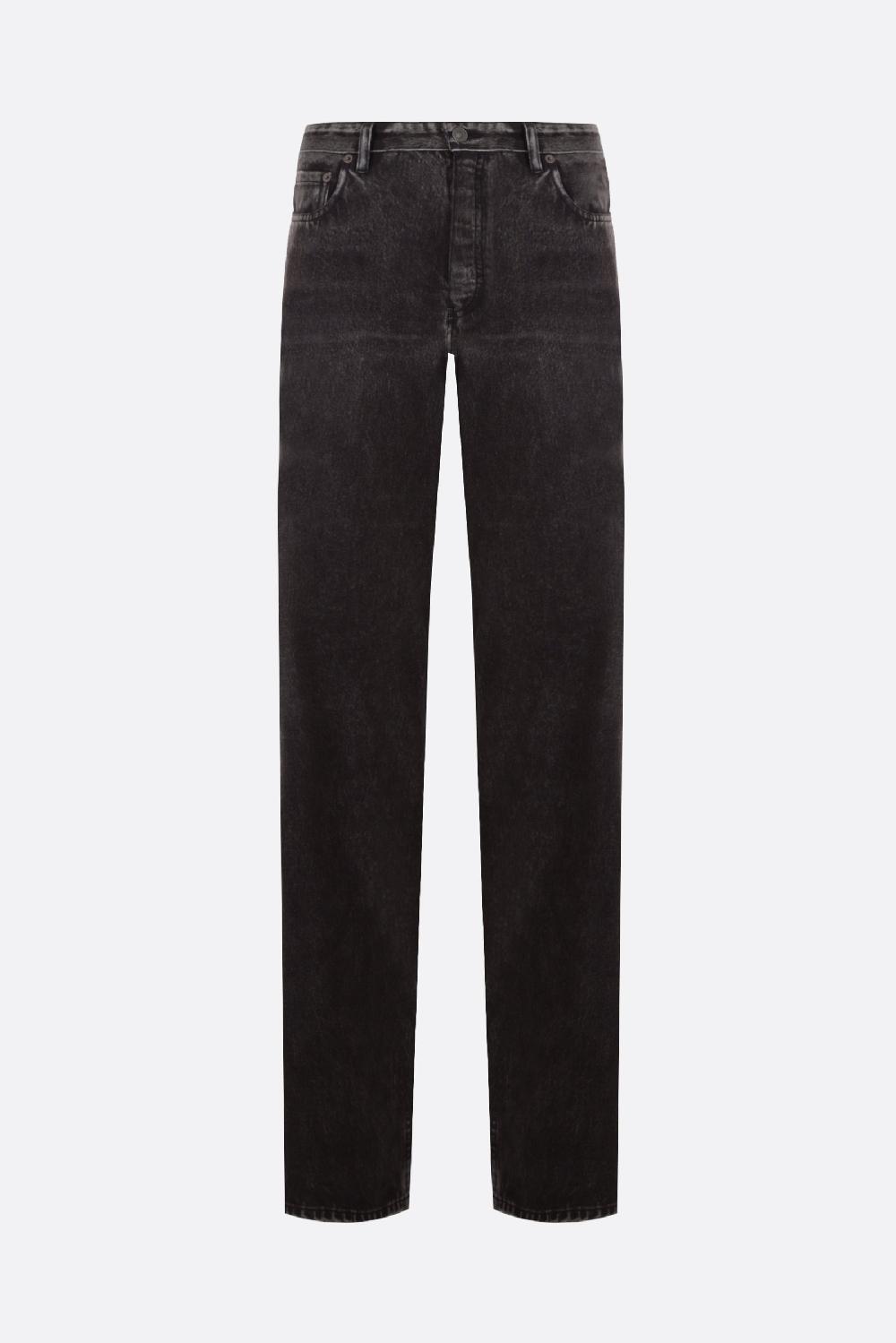BALENCIAGA pantalone oversize in pile trompe l'œil