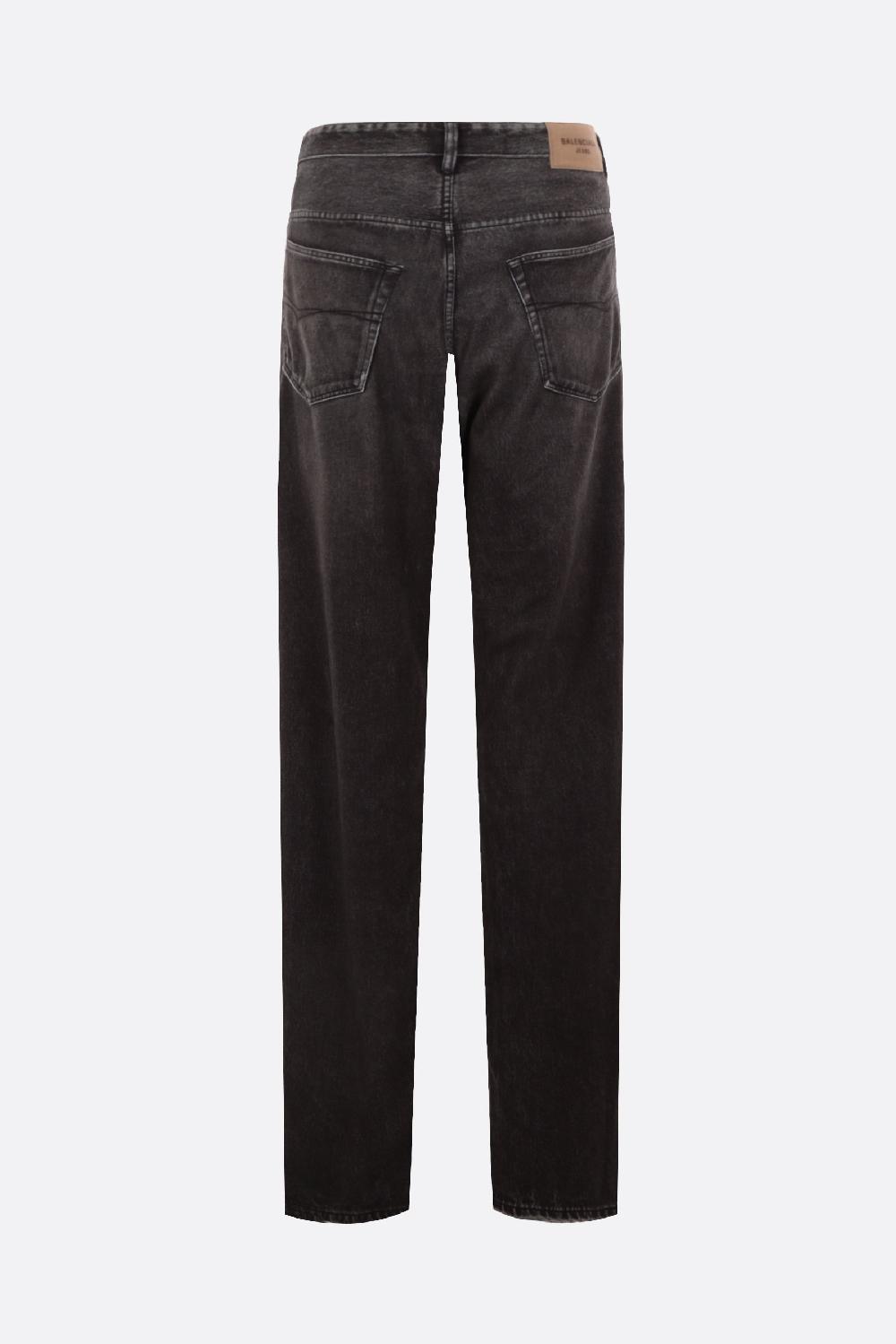 BALENCIAGA pantalone oversize in pile trompe l'œil Fino al 60% di sconto