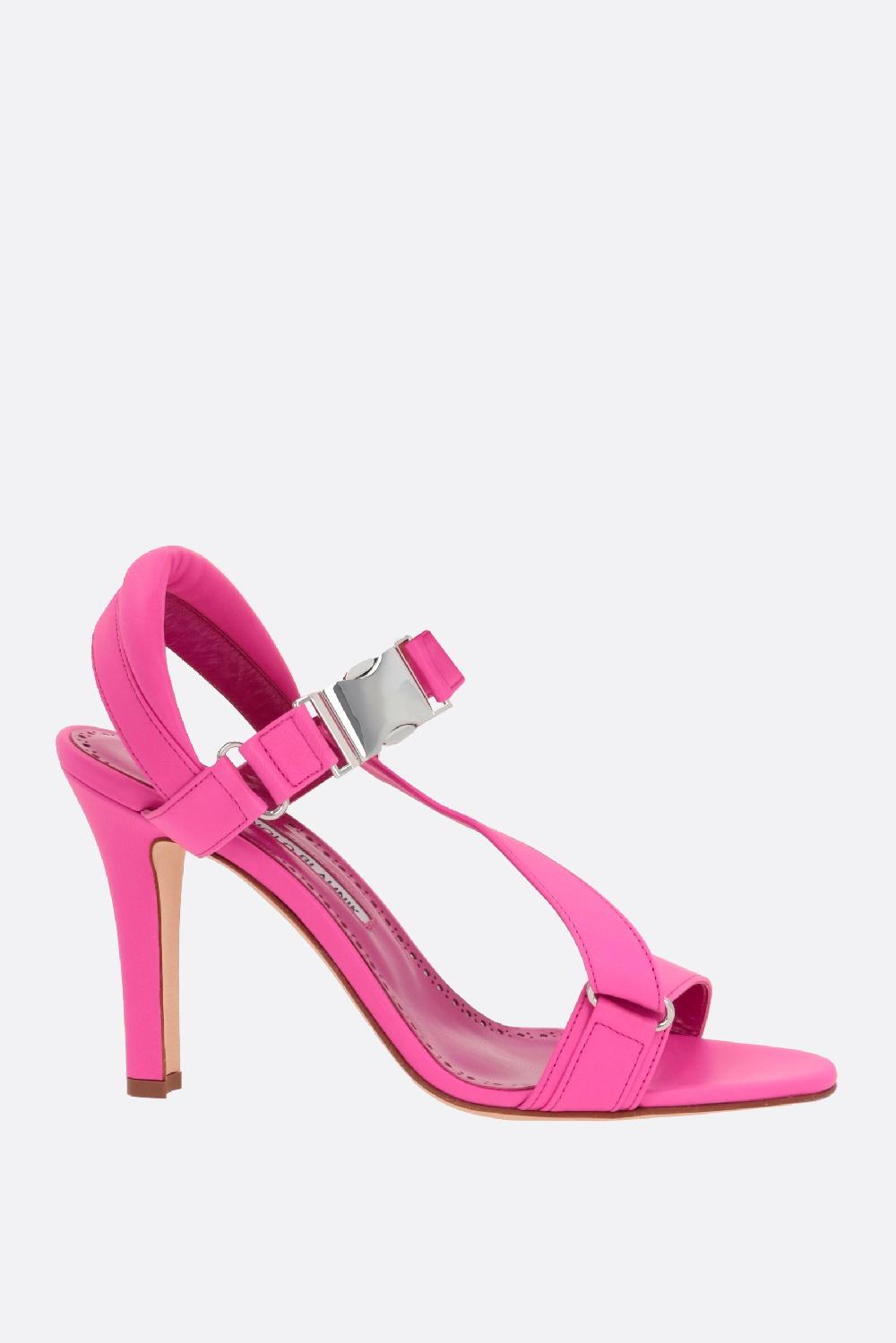MANOLO BLAHNIK sandalo Puxan in nappa Sostegno trimestrale