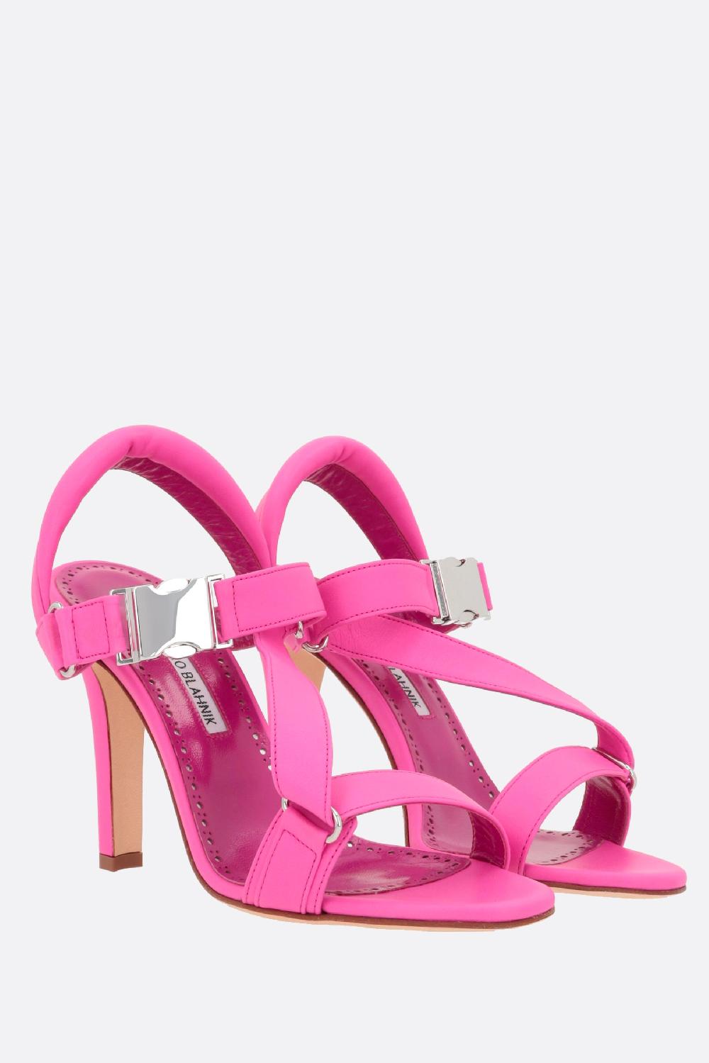 MANOLO BLAHNIK sandalo Puxan in nappa Sostegno trimestrale