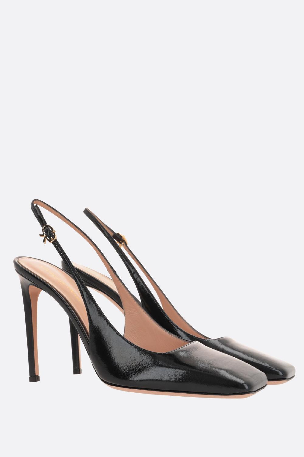 GIANVITO ROSSI slingback Christina in vernice Super sconto