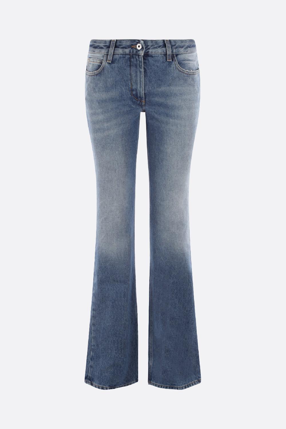 OFF WHITE jeans flare in denim 50% di sconto con spedizione gratuita