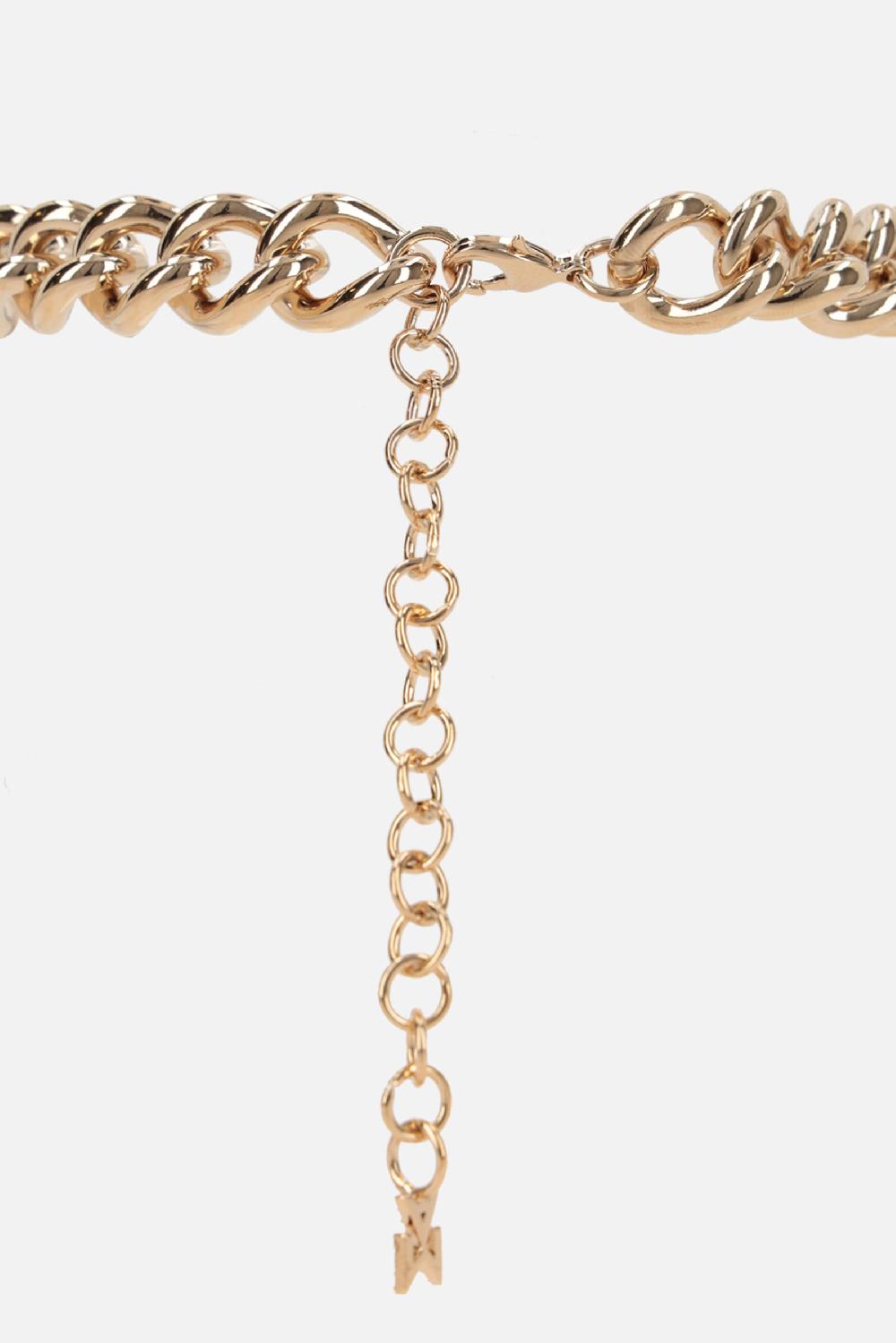 AMINA MUADDI choker a catena Matthew in metallo con cristalli Officina