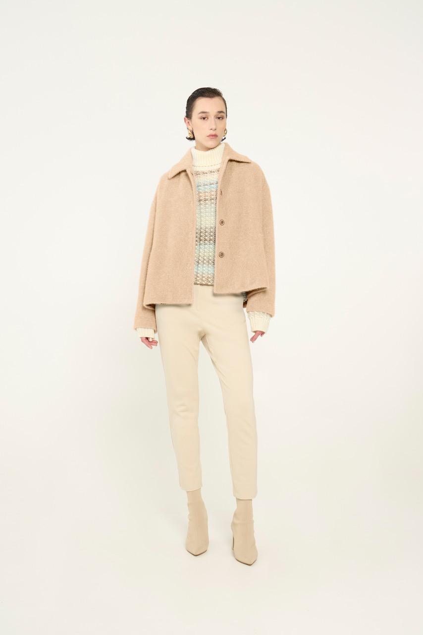 Vicario cinque Cappotto corto monopetto Ceanna Outlet